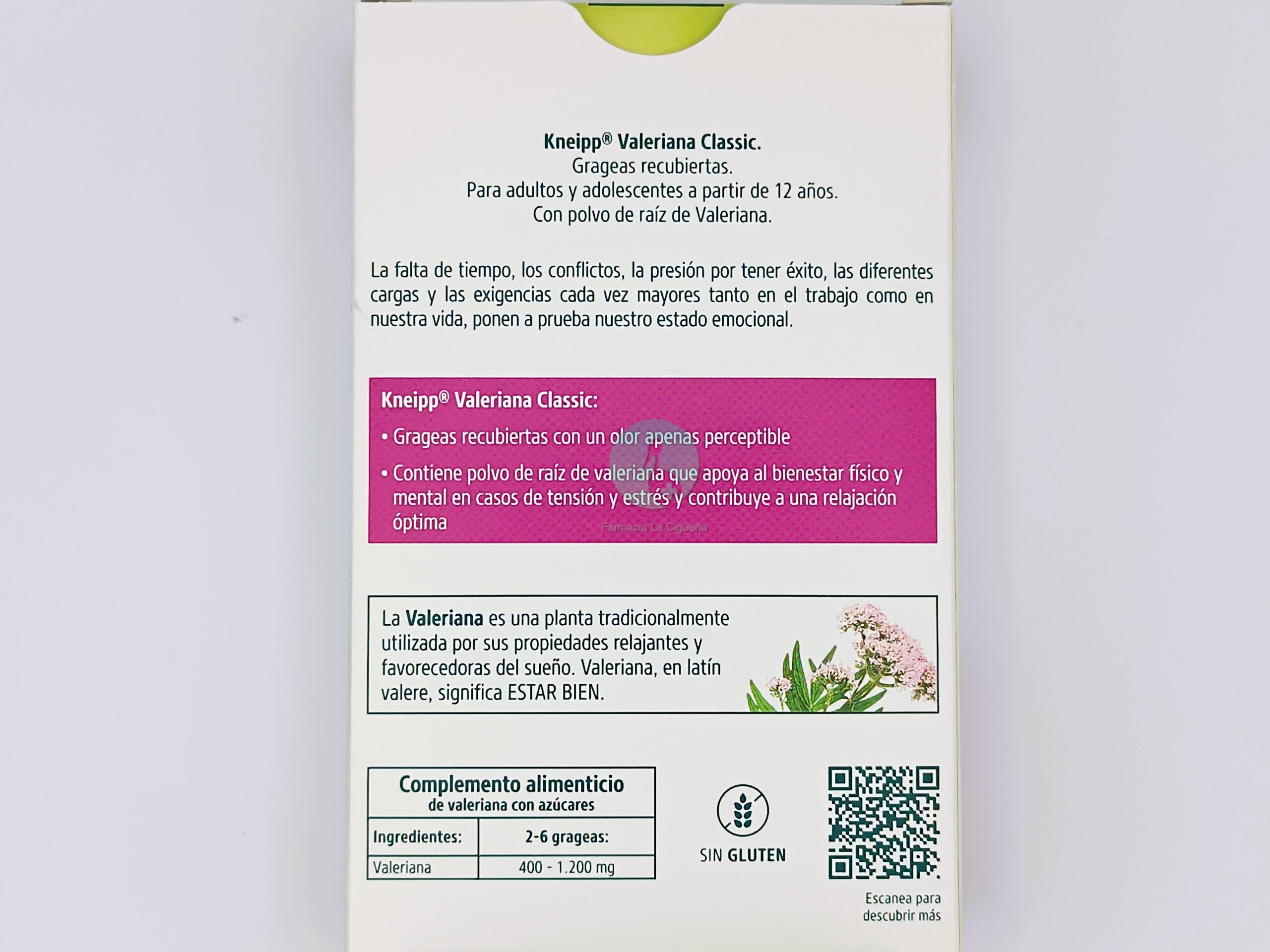 KNEIPP VALERIANA CLASSIC 90 GRAGEAS