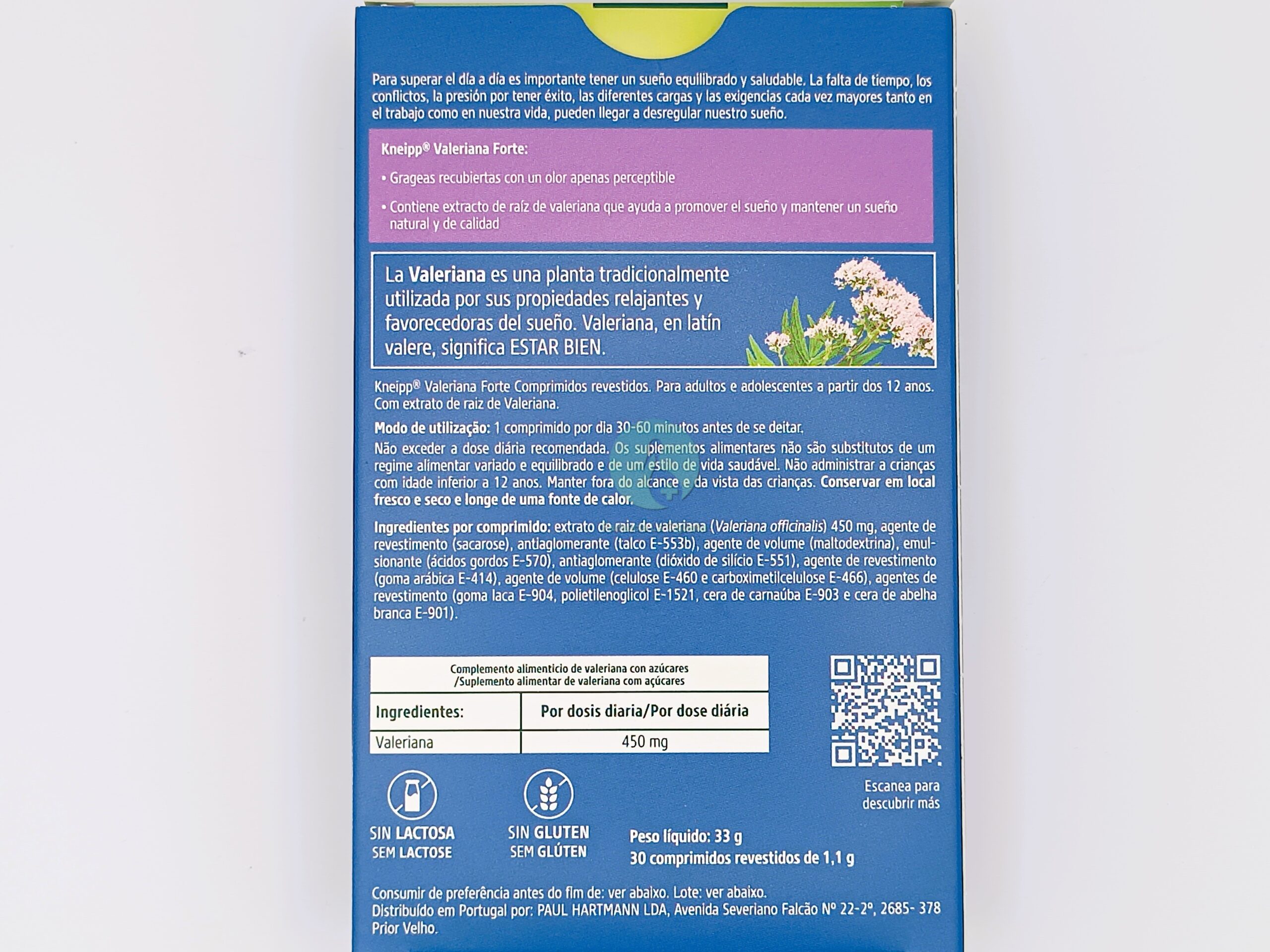 KNEIPP VALERIANA FORTE 30 GRAGEAS