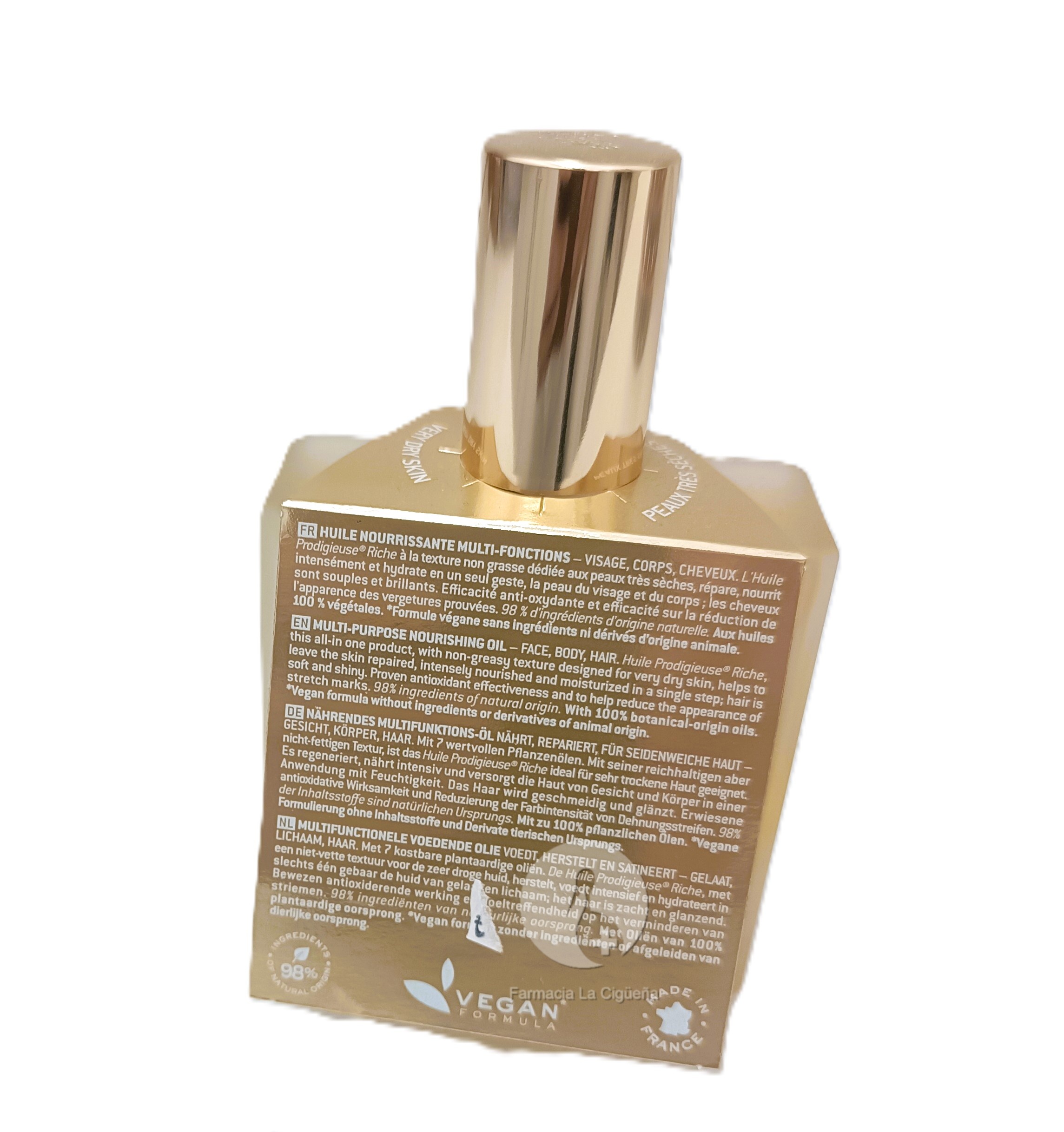 NUXE HUILE PRODIGIEUSE RICHE 1 ENVASE 100 ML