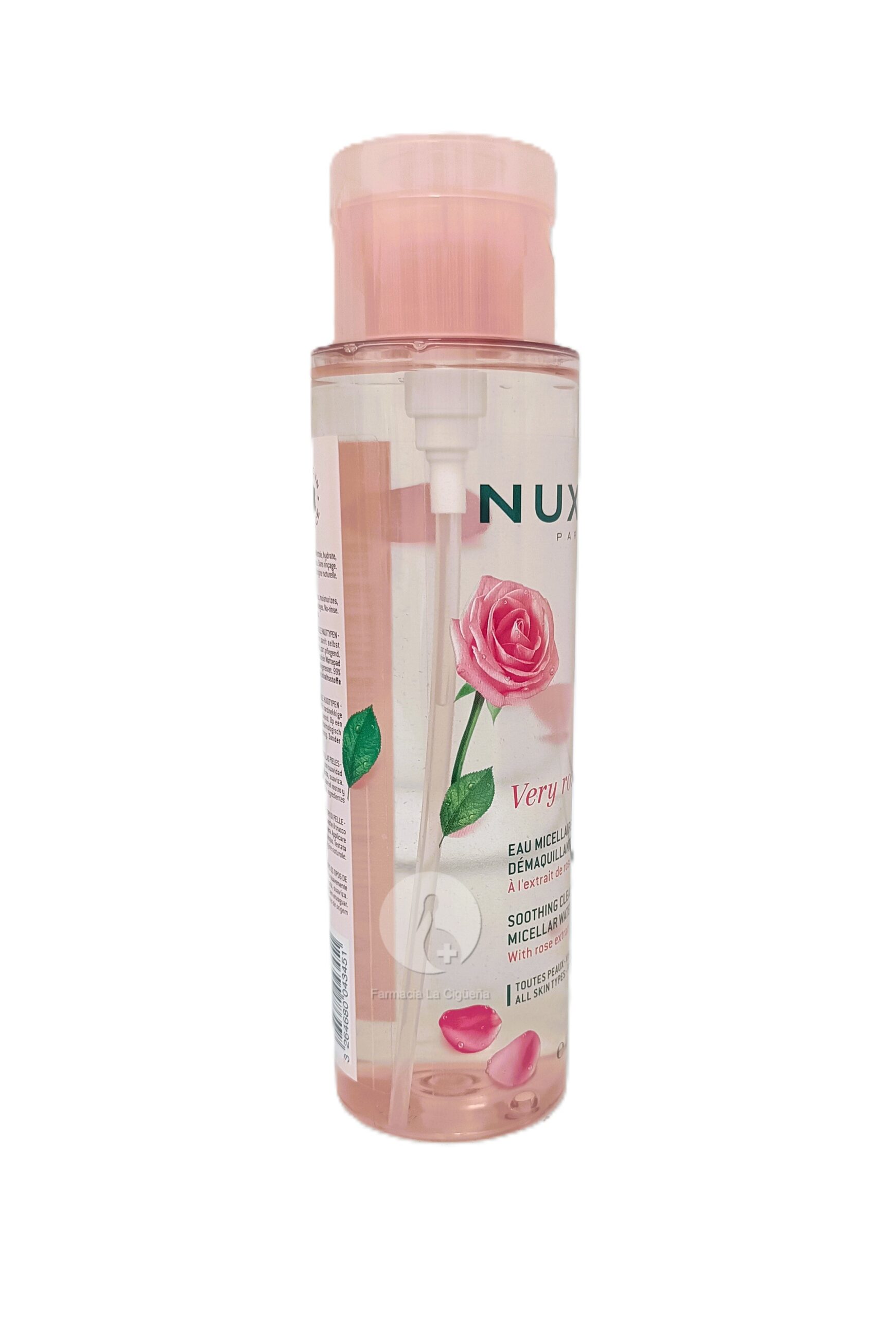 NUXE AGUA MICELAR CALMANTE 3 EN 1 TODAS LAS PIELES 1 ENVASE 400 ML MAXI FORMATO