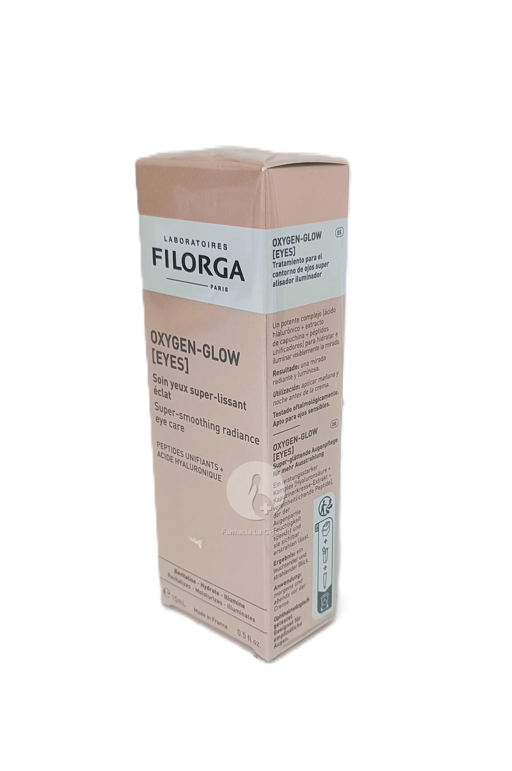 FILORGA OXYGEN-GLOW (EYES) CONTORNO DE OJOS SUPER ALISADOR ILUMINADOR 15 ML
