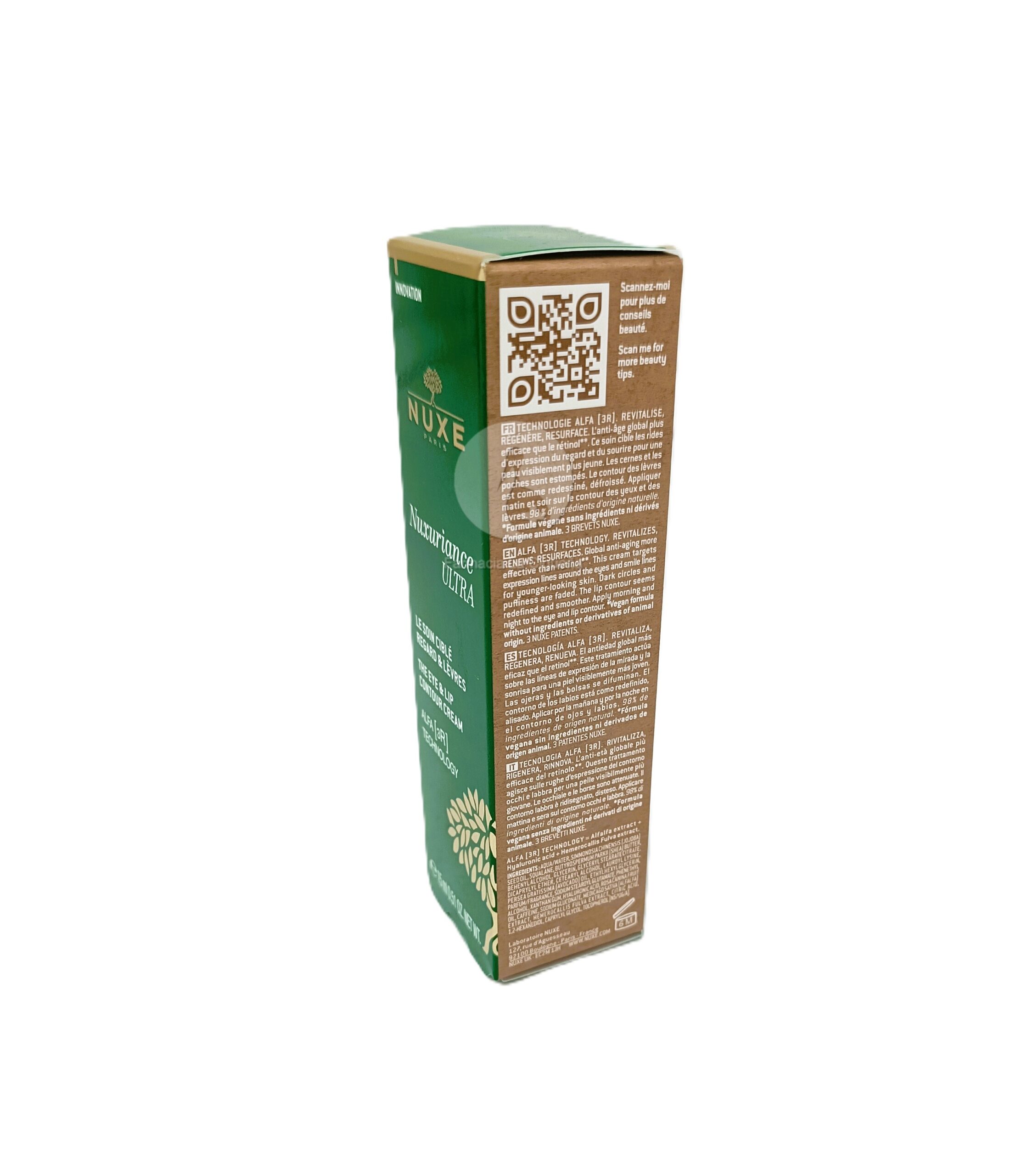 NUXURIANCE ULTRA TRATAMIENTO ESPECIFICO CONTORNO DE OJOS Y LABIOS 1 TUBO 15 ML