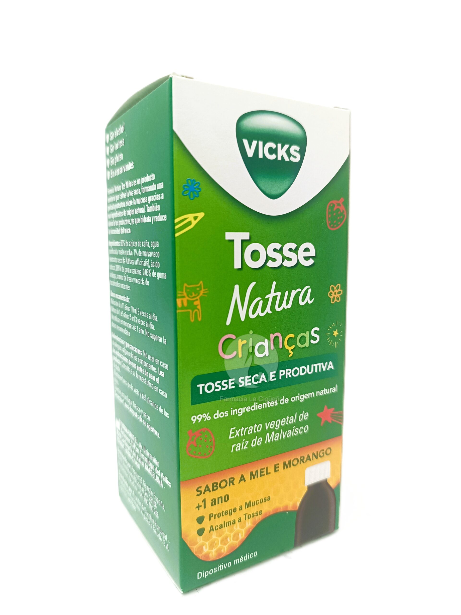 FORMULA NATURA TOS NIÑOS 1 FRASCO 140 ML SABOR MIEL Y FRESA