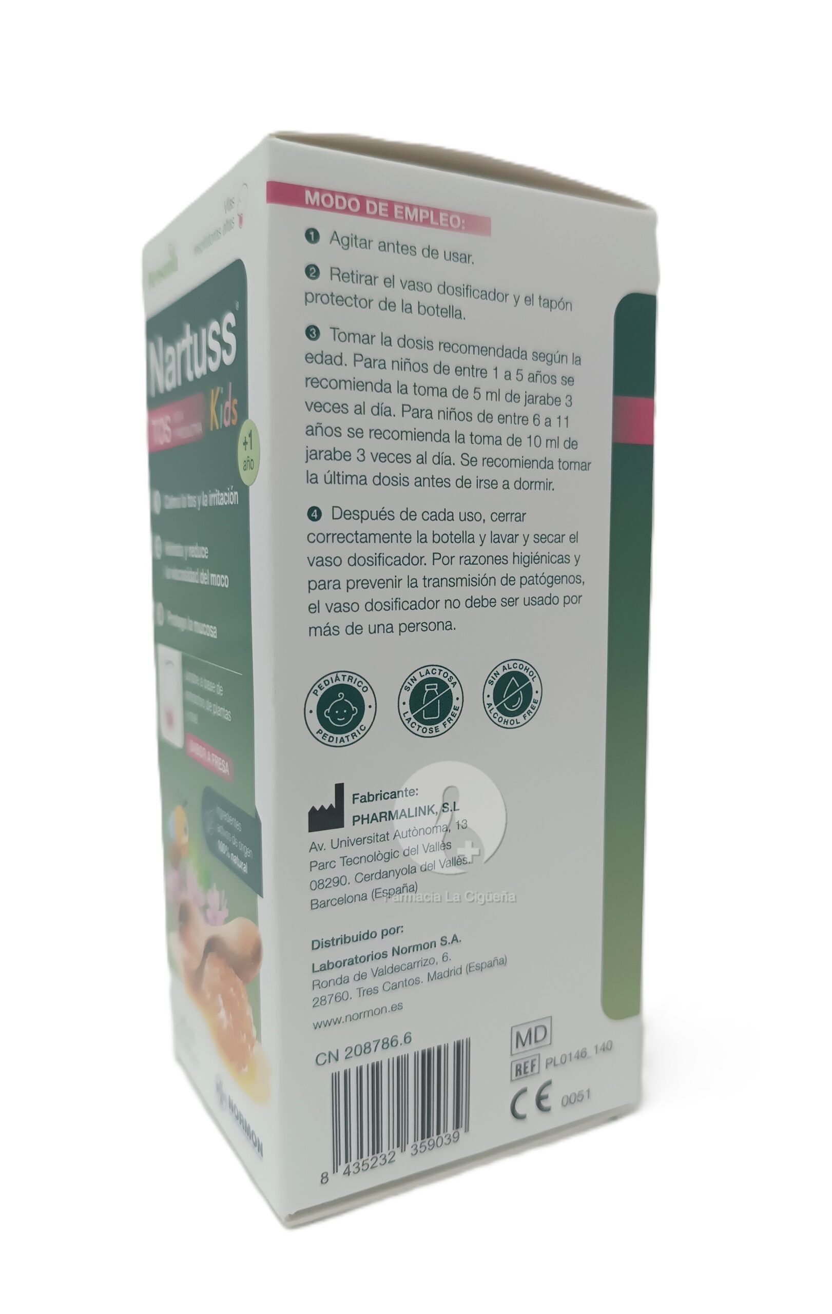 BENSANIA NARTUSS KIDS TOS SECA Y PRODUCTIVA 1 BOTELLA 140 ML