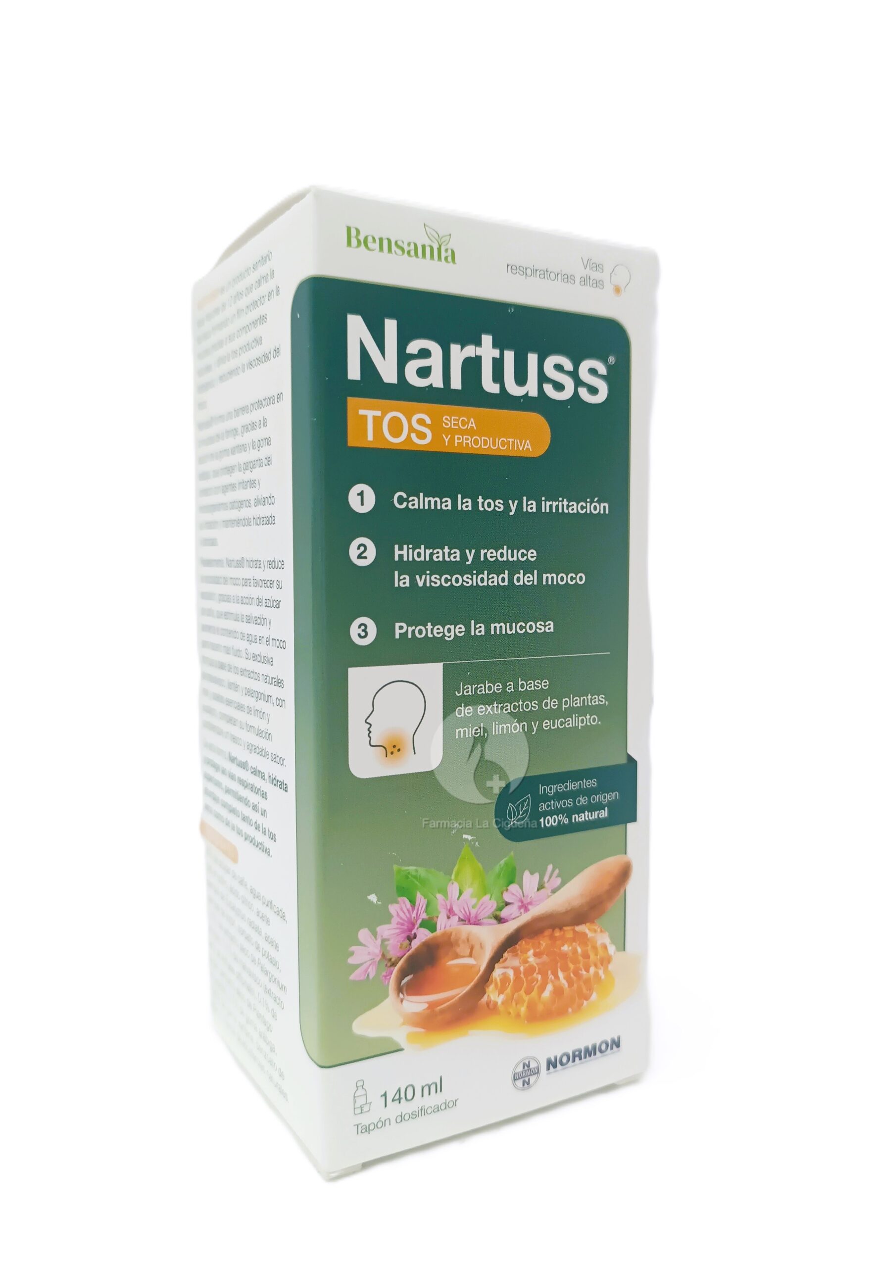 BENSANIA NARTUSS TOS SECA Y PRODUCTIVA 1 BOTELLA 140 ML