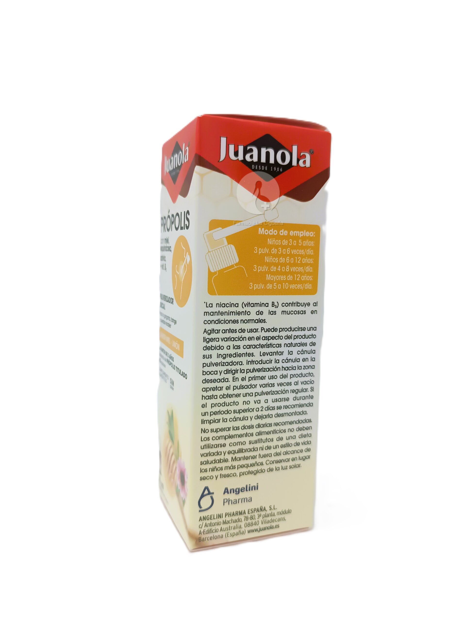 JUANOLA PROPOLIS PULVERIZADOR BUCAL 1 ENVASE 30 ML SABOR MIEL LIMON