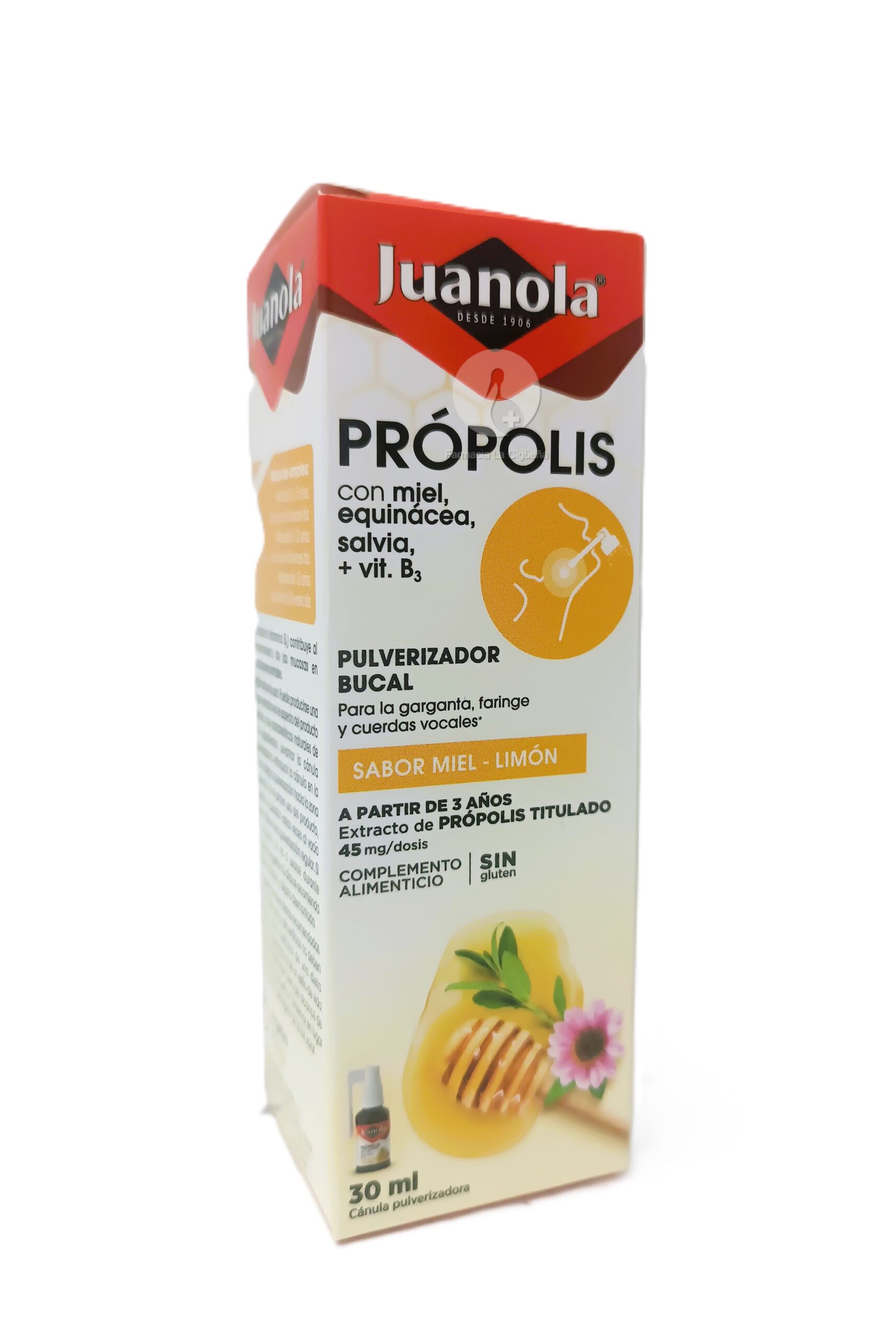 JUANOLA PROPOLIS PULVERIZADOR BUCAL 1 ENVASE 30 ML SABOR MIEL LIMON