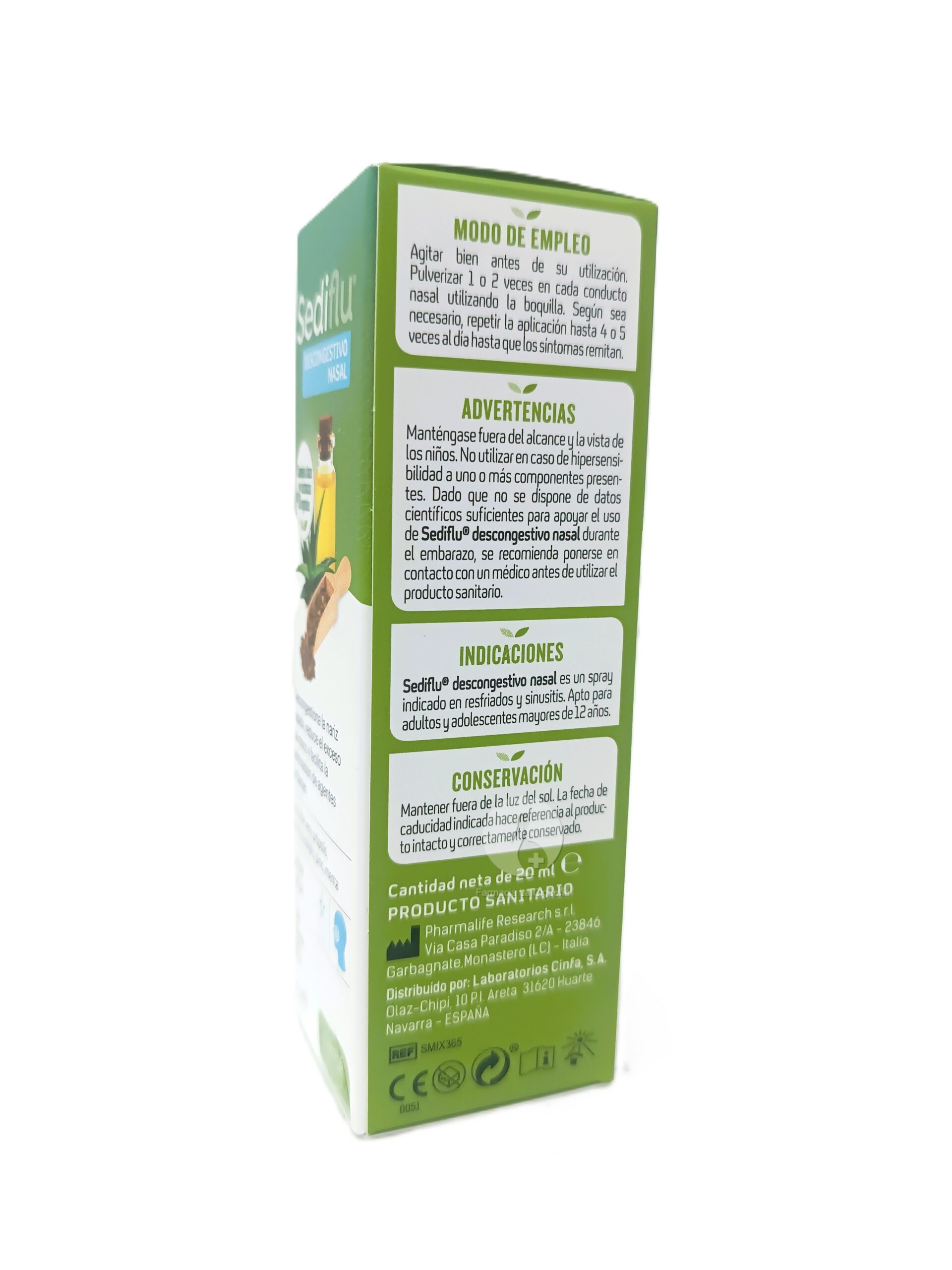 SEDIFLU DESCONGESTIVO NASAL 1 SPRAY 20 ML