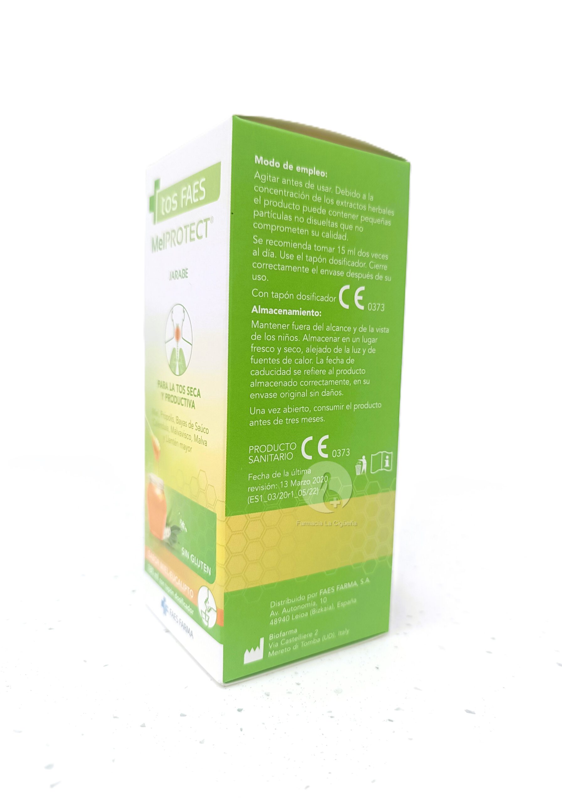 MELPROTECT JARABE ADULTOS 1 FRASCO 180 ML TOS FAES