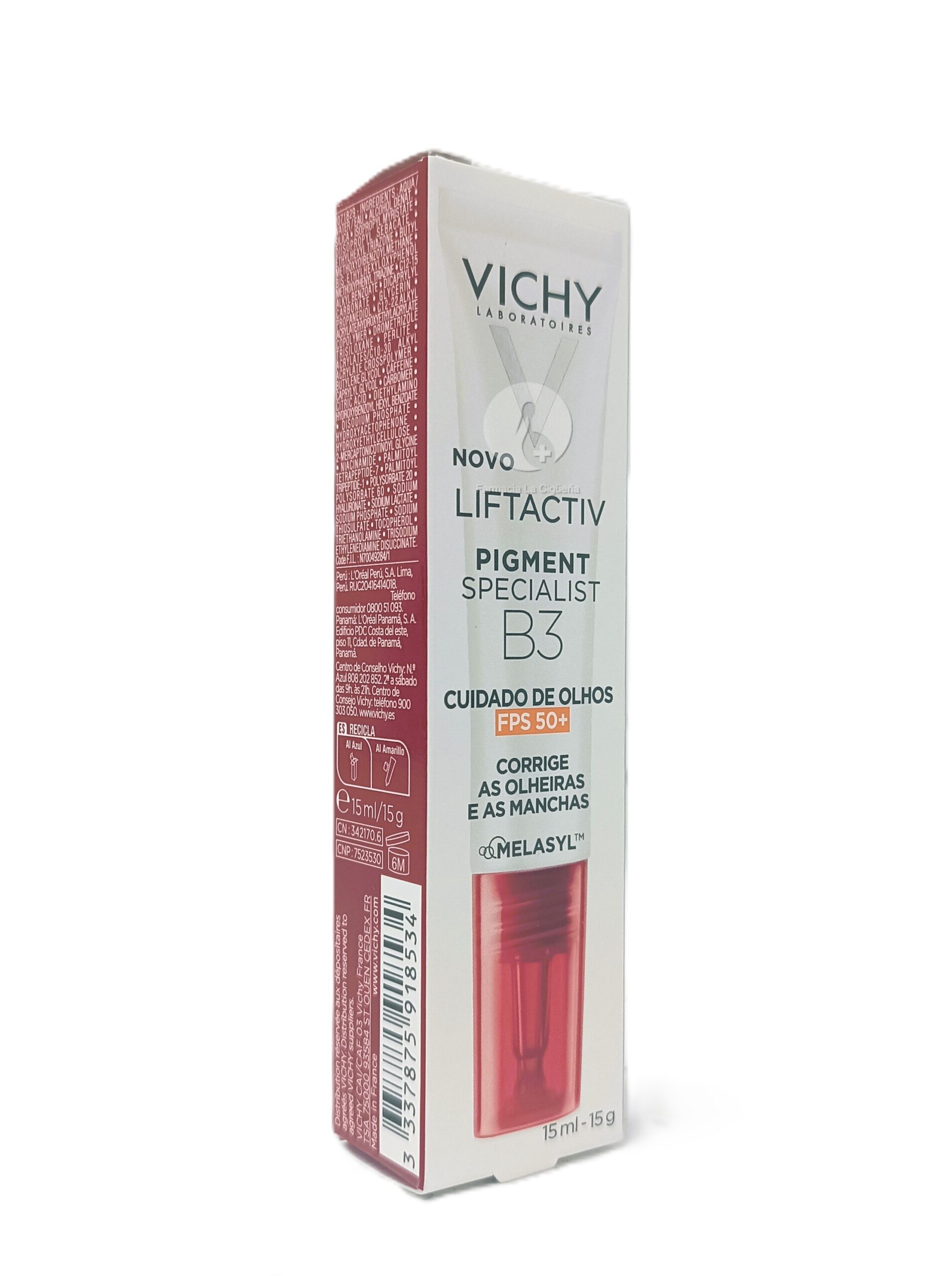 LIFT PIGMENT SPE B3 OJOS SPF 50 VICHY 1 TUBO 15 ML