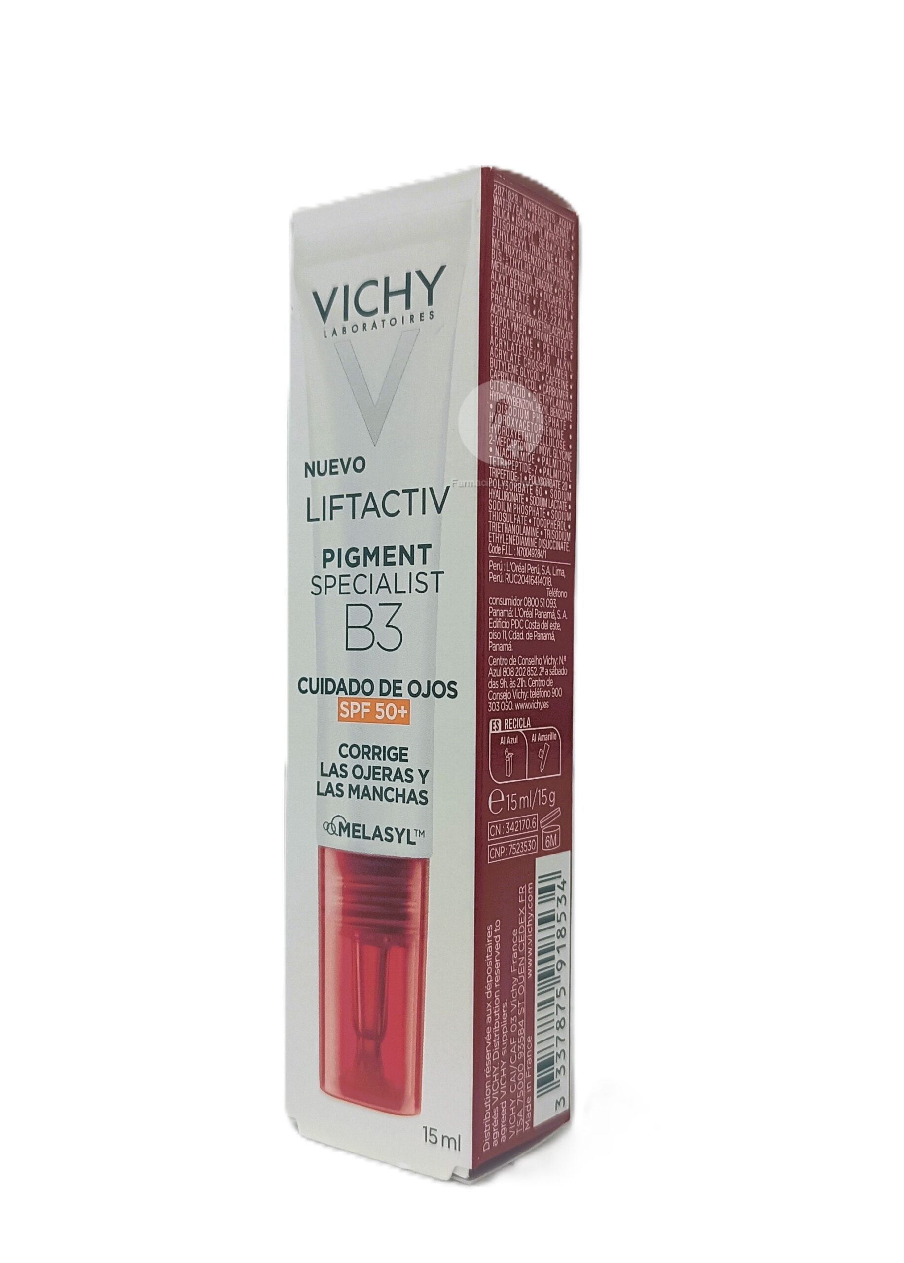 LIFT PIGMENT SPE B3 OJOS SPF 50 VICHY 1 TUBO 15 ML