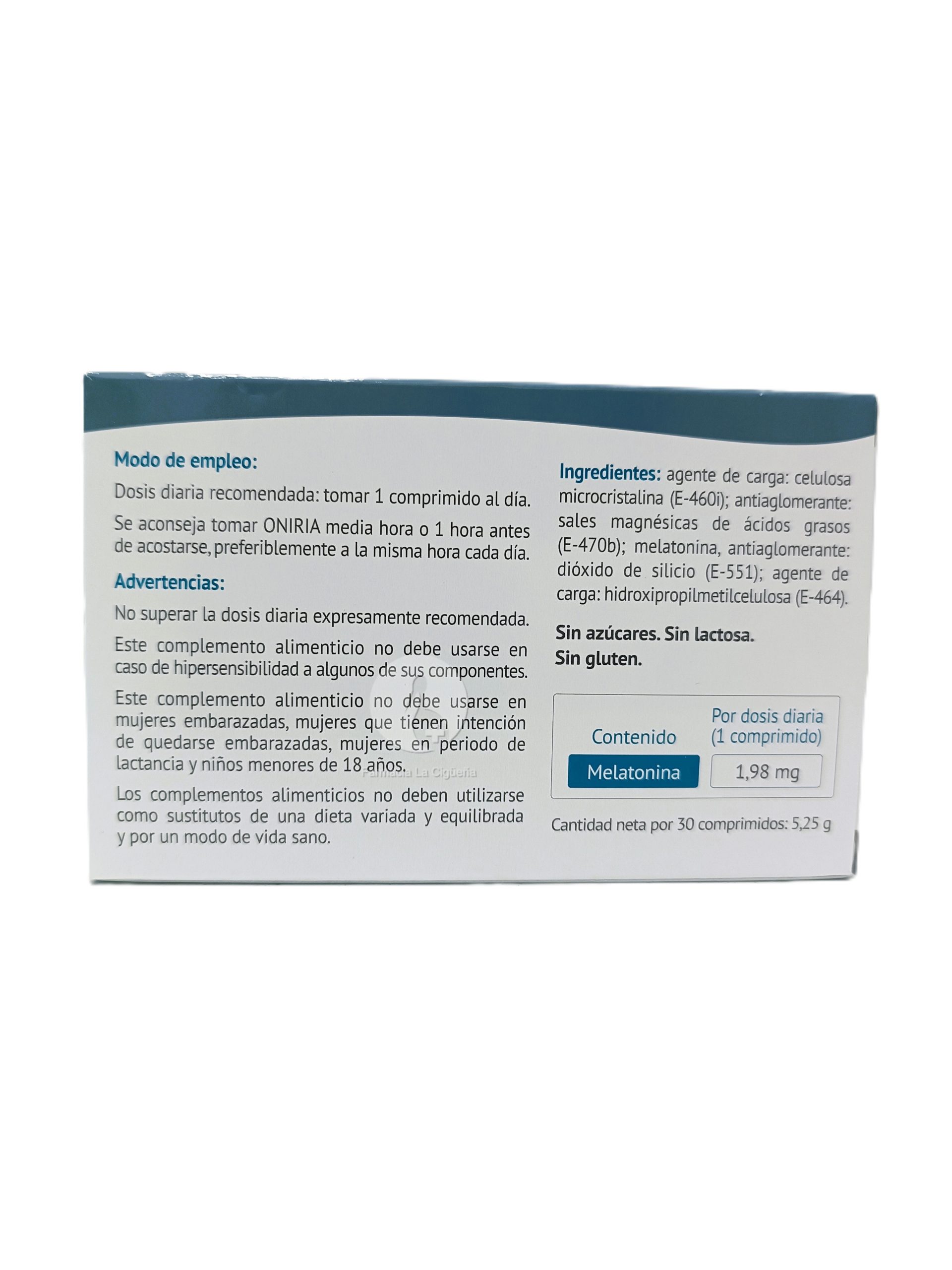 ONIRIA 30 COMPRIMIDOS RECUBIERTOS