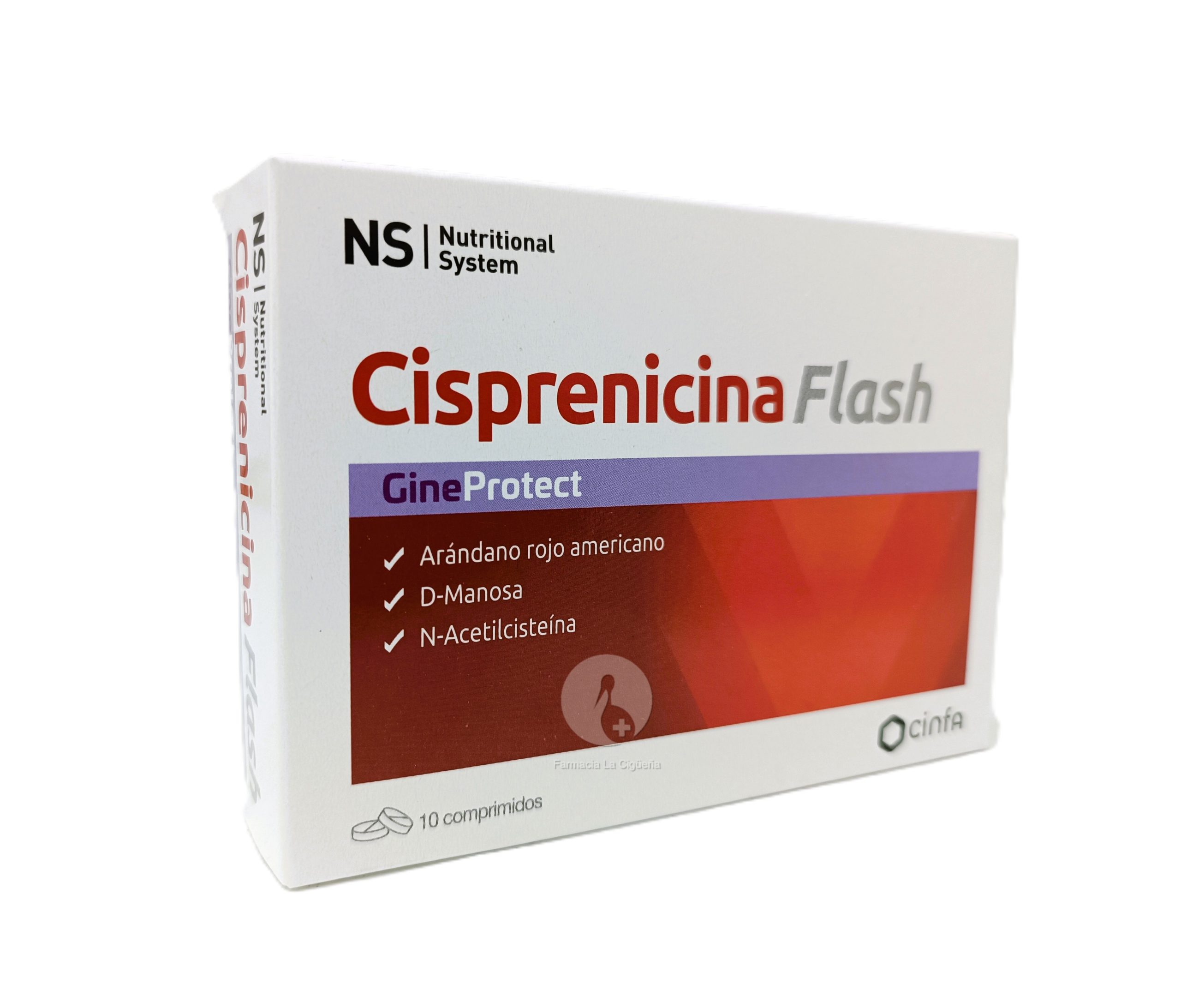 NS GINEPROTECT CISPRENICINA FLASH 10 COMPRIMIDOS