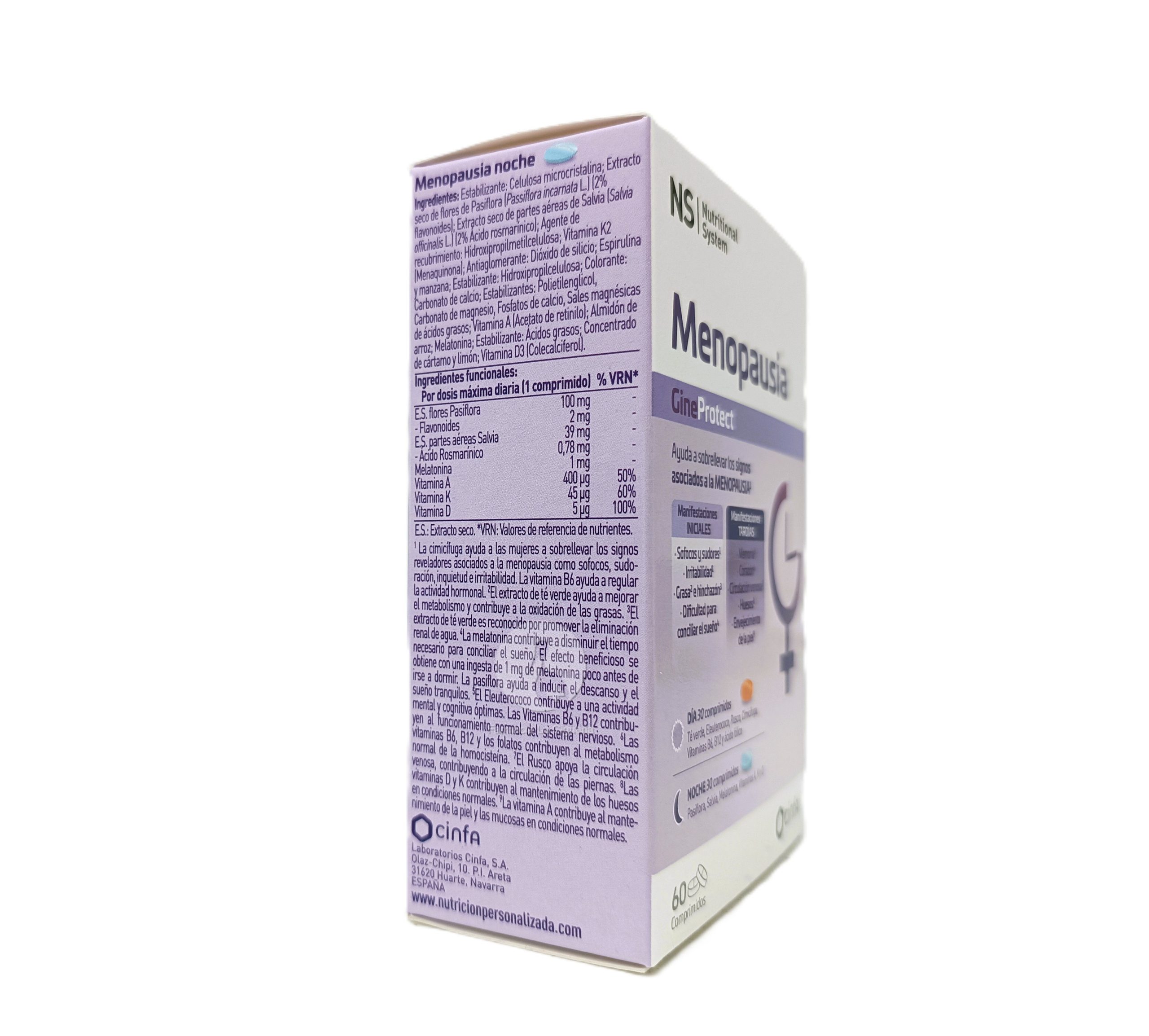 NS GINEPROTECT MENOPAUSIA DIA Y NOCHE 60 COMPRIMIDOS