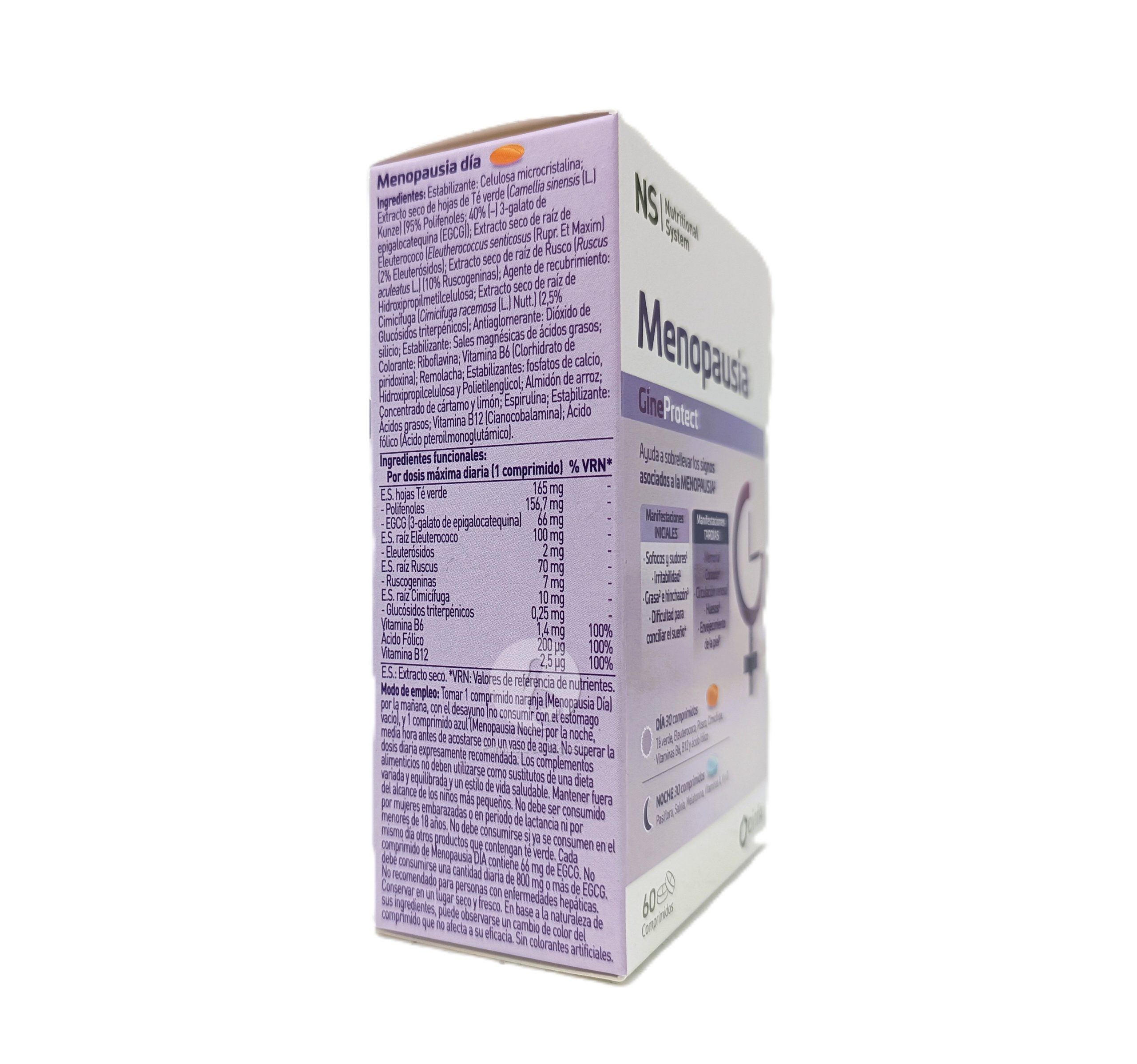 NS GINEPROTECT MENOPAUSIA DIA Y NOCHE 60 COMPRIMIDOS