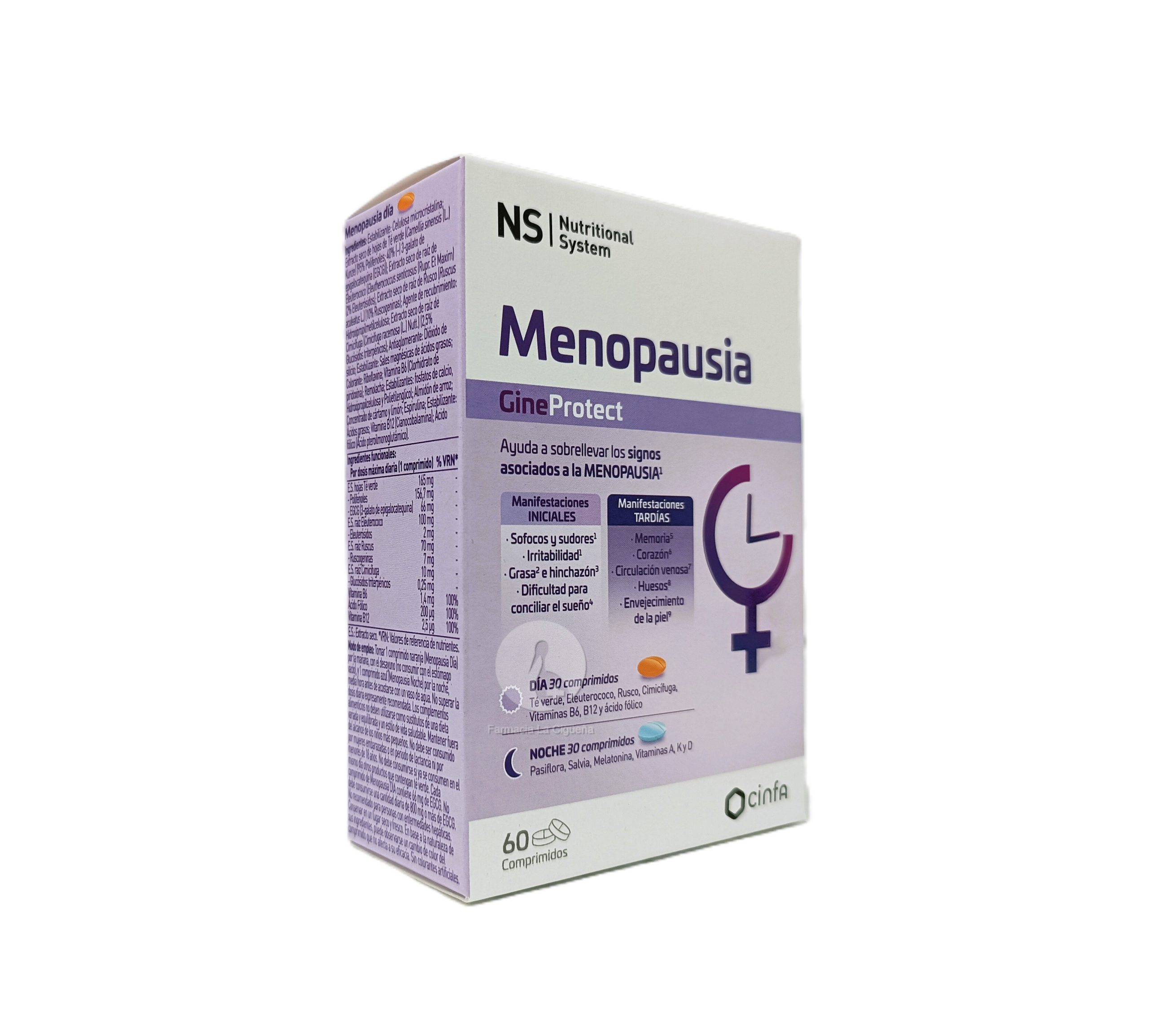 NS GINEPROTECT MENOPAUSIA DIA Y NOCHE 60 COMPRIMIDOS