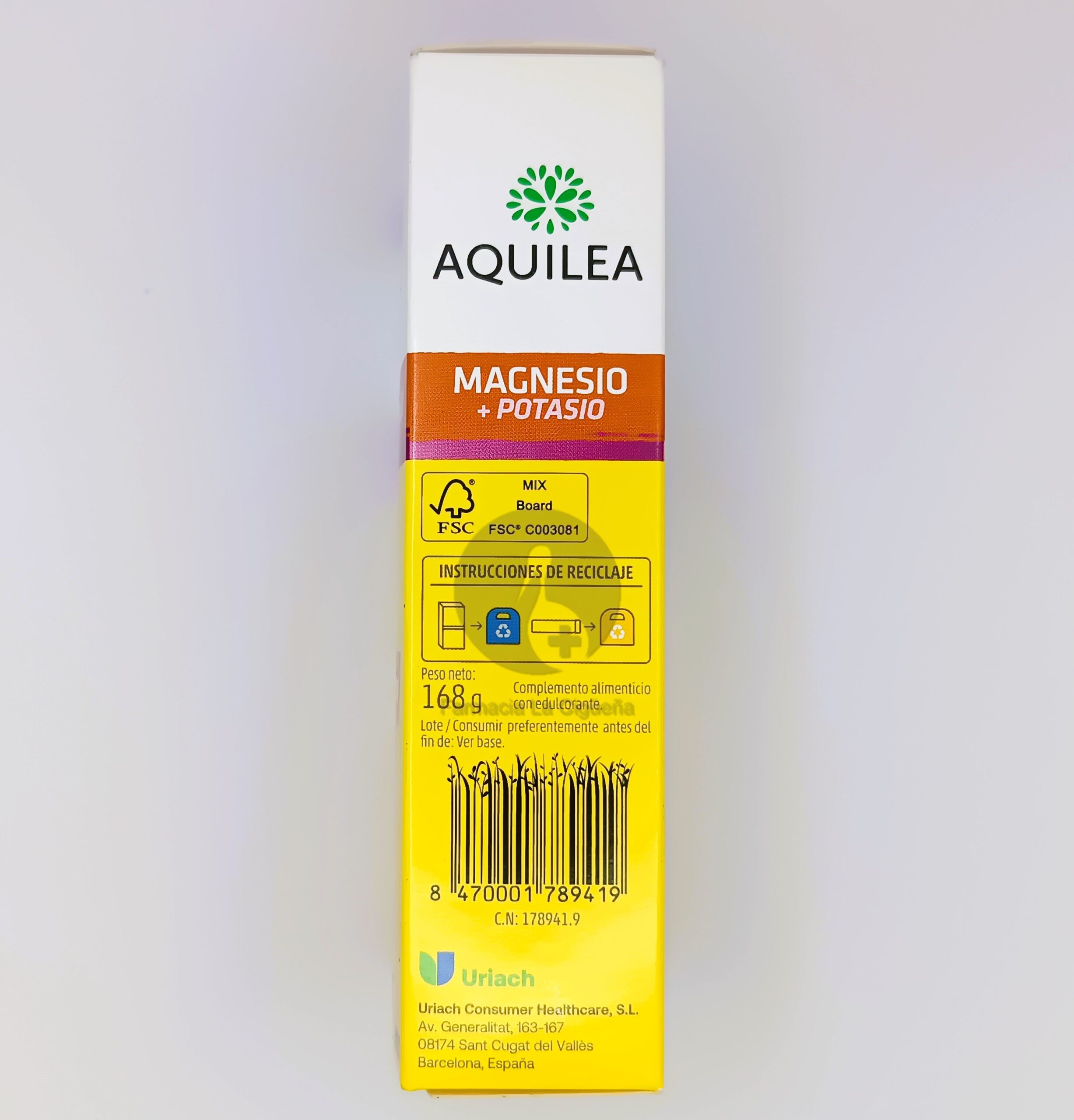 AQUILEA MAGNESIO+ POTASIO 28 COMPRIMIDOS EFERVESCENTES SABOR NARANJA