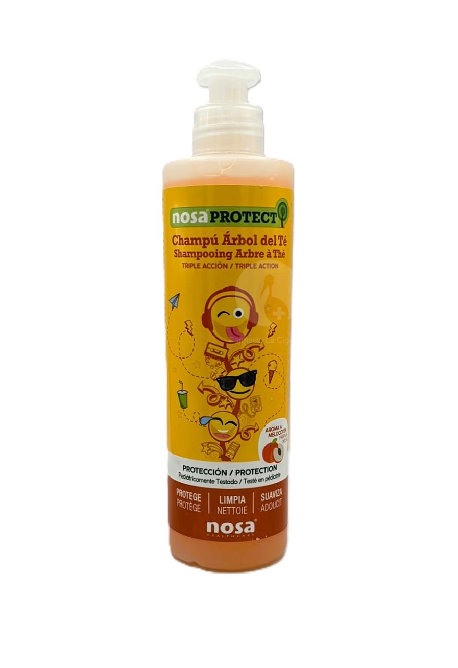 NOSA CHAMPU ARBOL DEL TE 1 ENVASE 250 ML AROMA DE POMELO