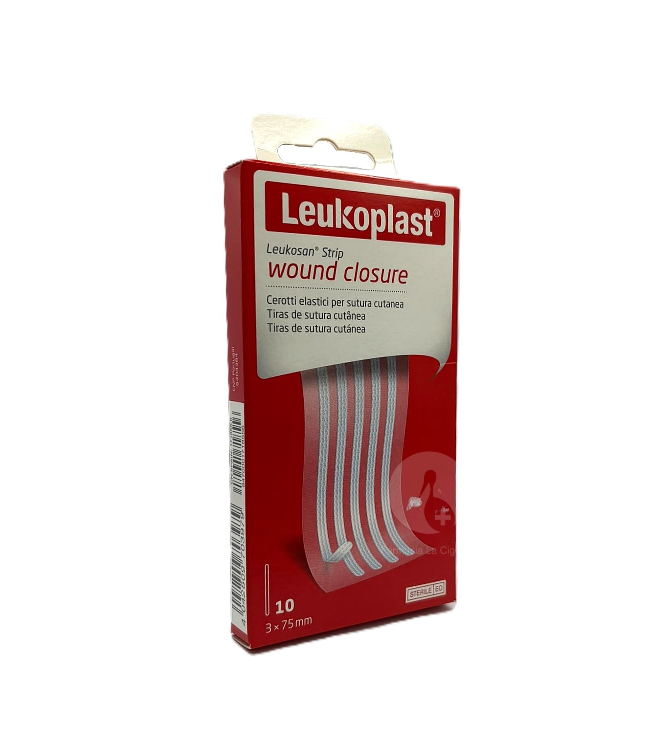 LEUKOSAN STRIP SUTURA CUTANEA ESTERIL TIRA 75 MM X 3 MM 10 TIRAS