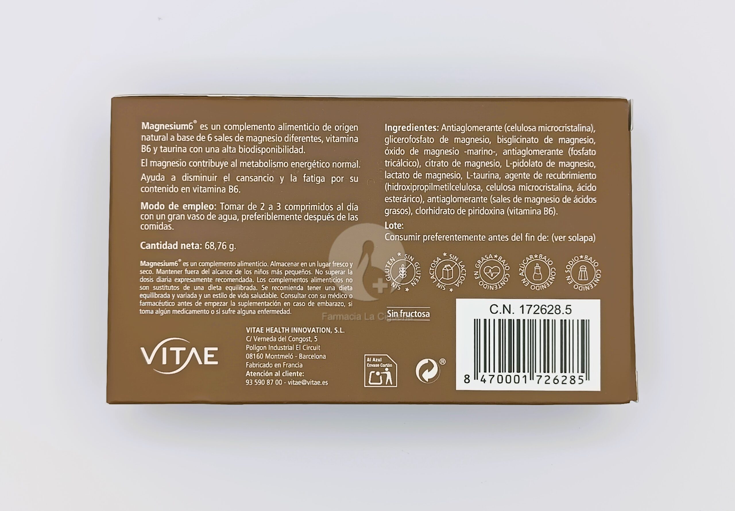 MAGNESIUM 6 60 COMPRIMIDOS