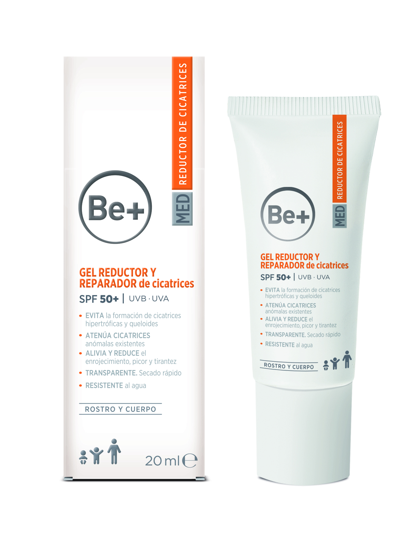 BE+ GEL REDUCTOR Y REPARADOR DE CICATRICES 1 TUBO 20 ML