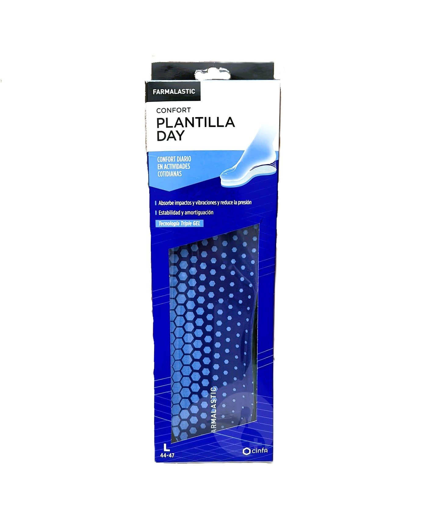 PLANTILLAS FARMALASTIC DAY ACTIVIDAD DIARIA 2 UNIDADES TALLA L