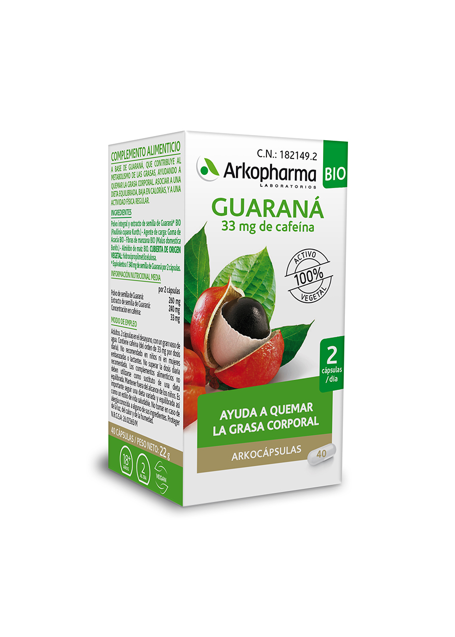ARKOCAPSULAS GUARANA BIO 40 CAPSULAS