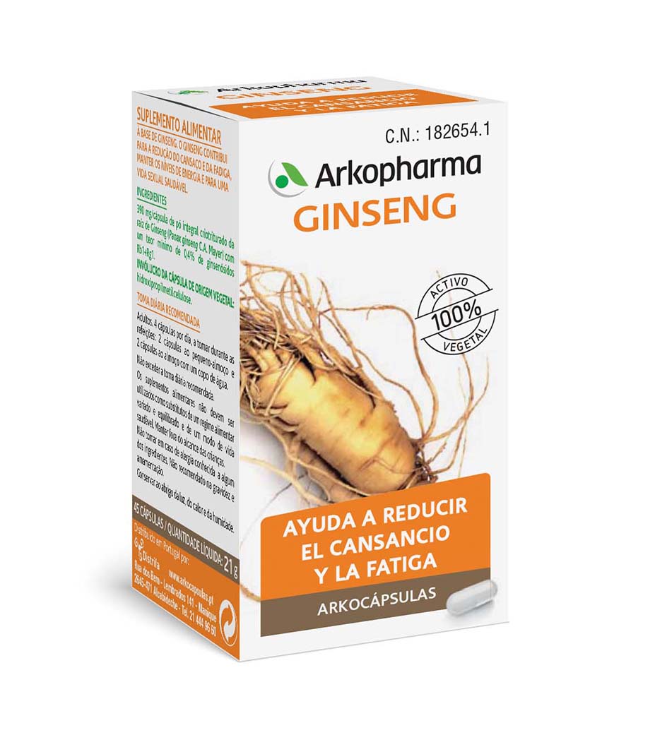 ARKOCAPSULAS GINSENG BIO 45 CAPSULAS