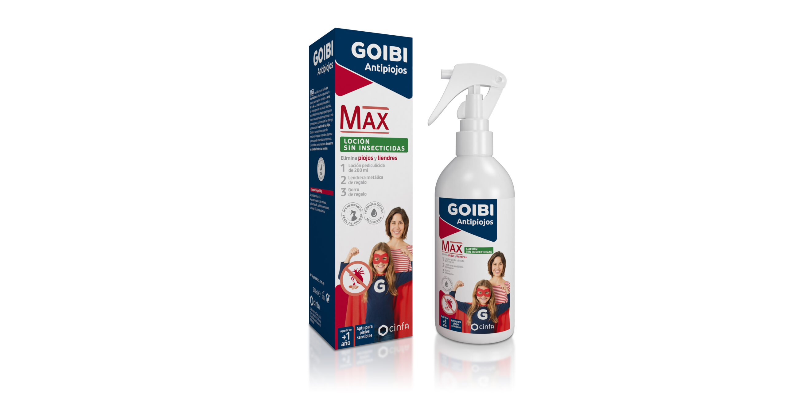 GOIBI ANTIPIOJOS MAX LOCION SIN INSECTICIDAS 1 ENVASE 200 ML