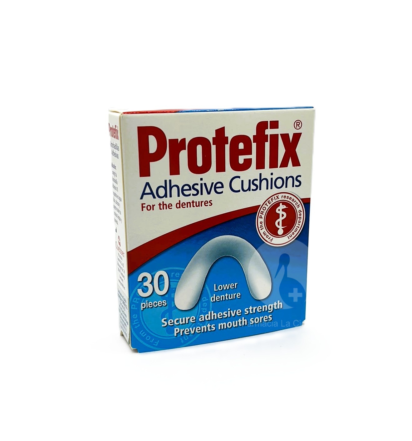 PROTEFIX ALMOHADILLAS ADHESIVAS 30 UNIDADES INFERIOR