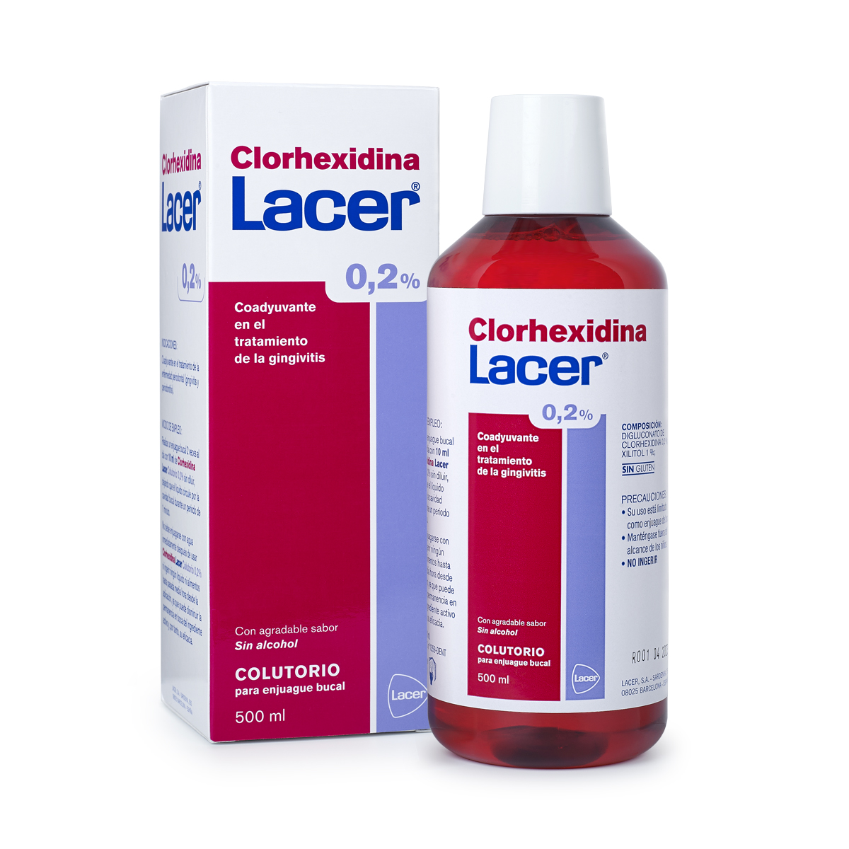 LACER COLUTORIO CLORHEXIDINA 0.2% 1 ENVASE 500 ML