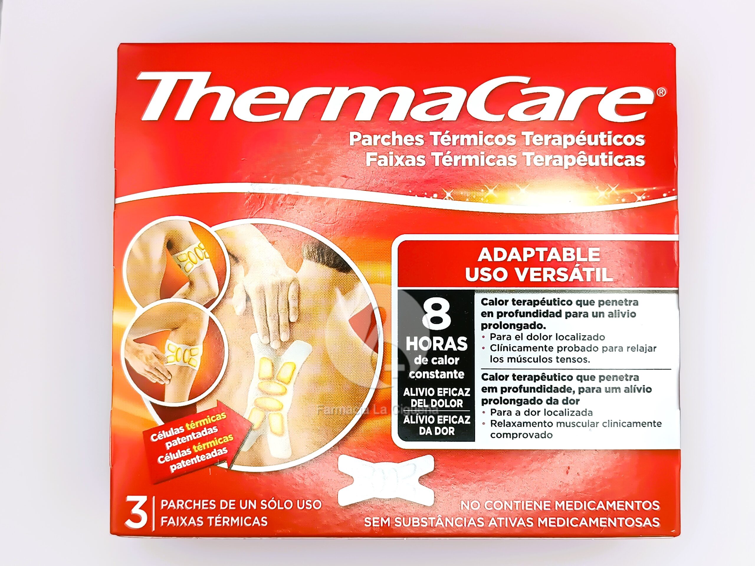 THERMACARE ADAPTABLE PARCHES TERMICOS 3 PARCHES