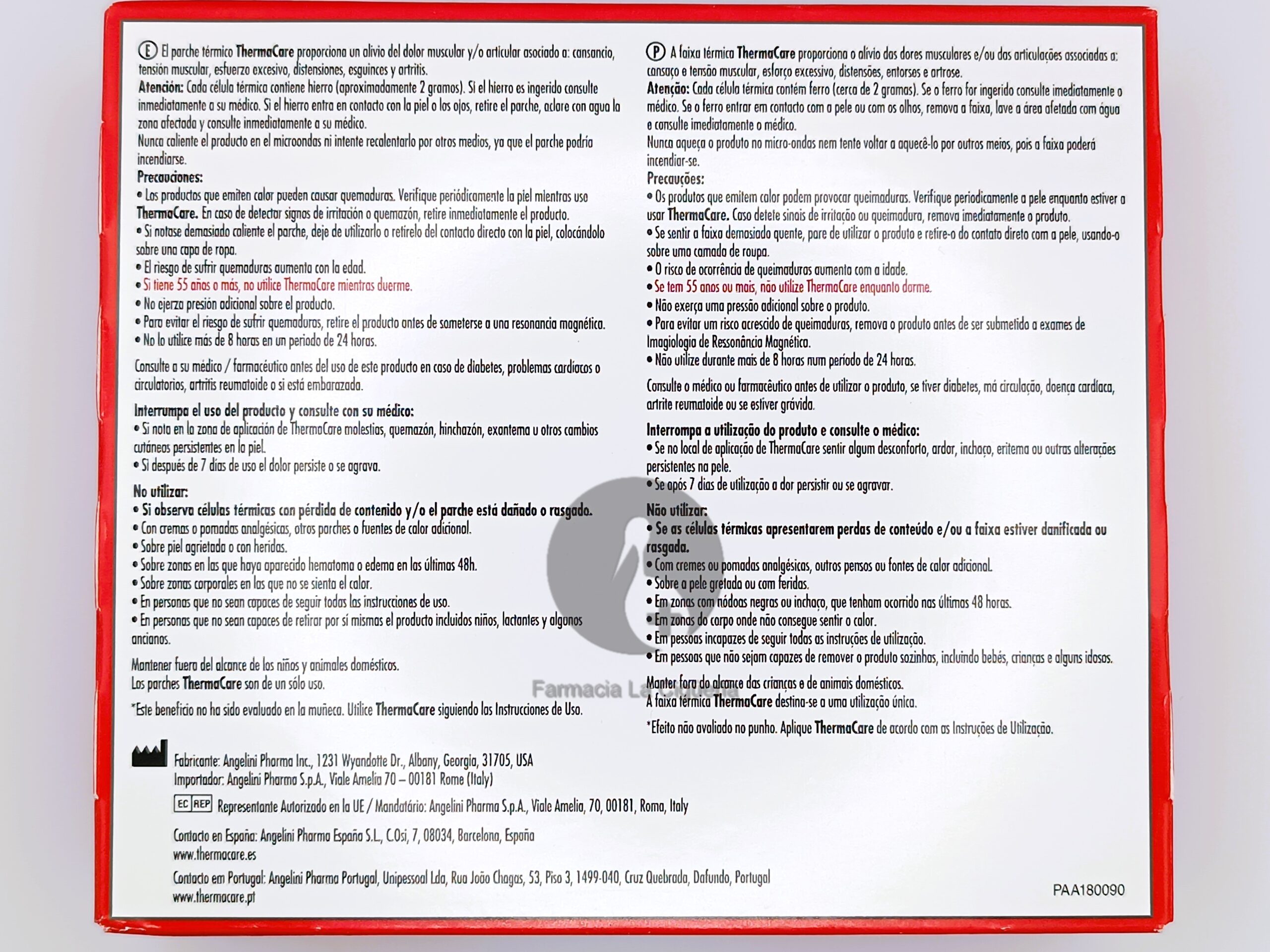 THERMACARE PARCHE TERMICO CUELLO HOMBRO MUÑECA 2 PARCHES