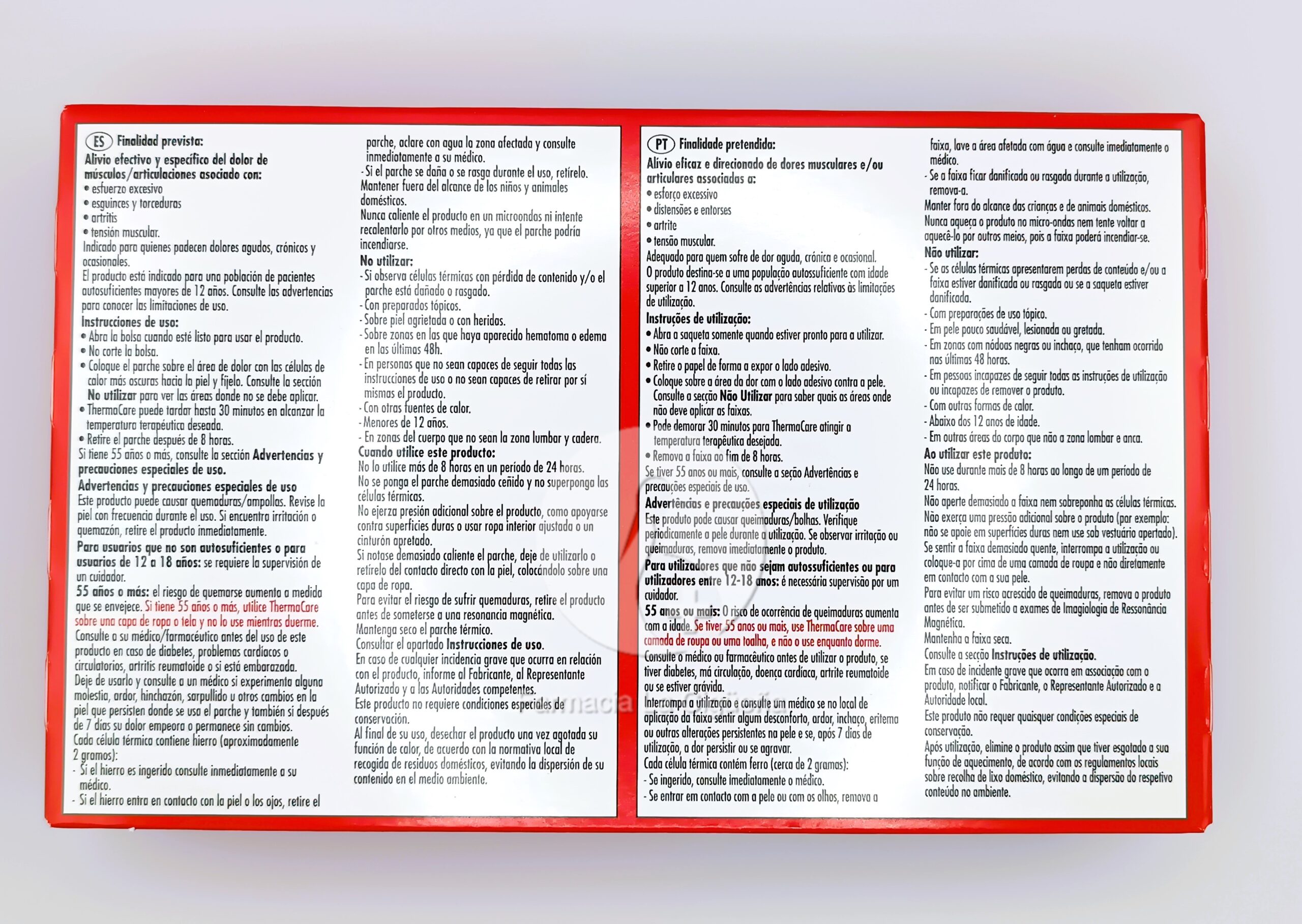 THERMACARE PARCHE TERMICO ZONA LUMBAR CADERA 2 PARCHES