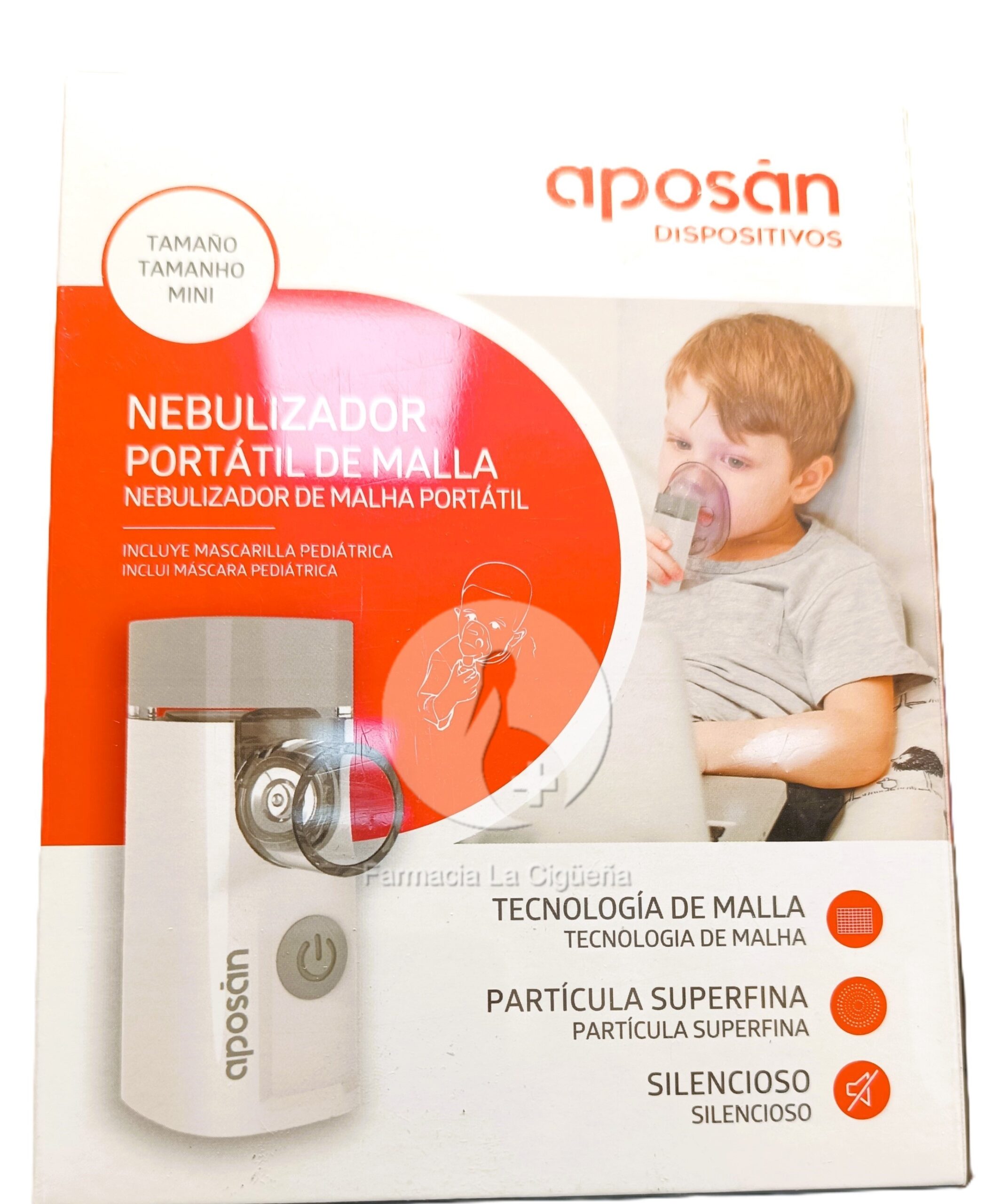NEBULIZADOR DE MALLA APOSAN 1 UNIDAD AIR-PRO III PORTATIL