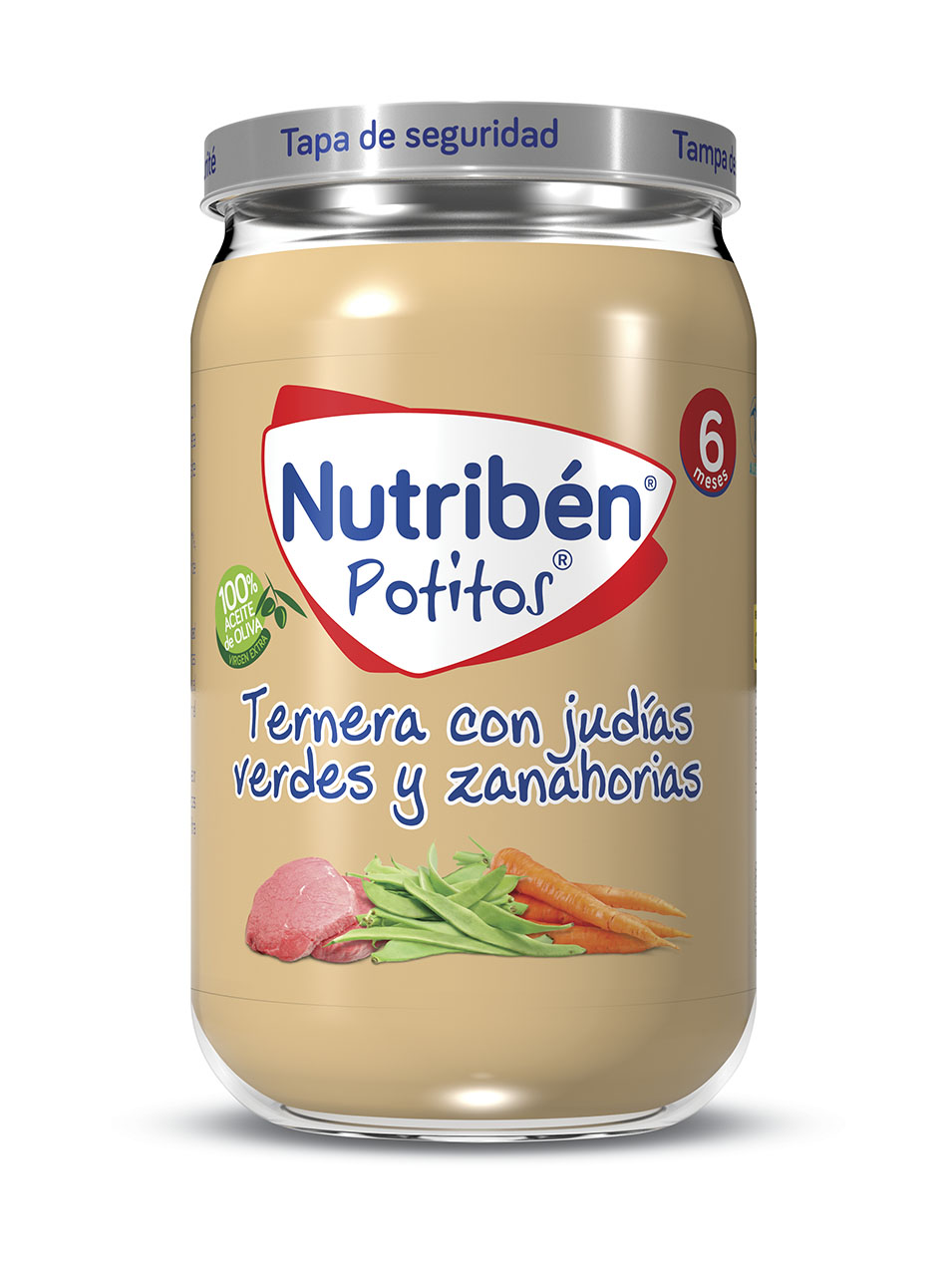 NUTRIBEN TERNERA CON JUDIAS VERDES Y ZANAHORIAS 1 POTITO 235 G