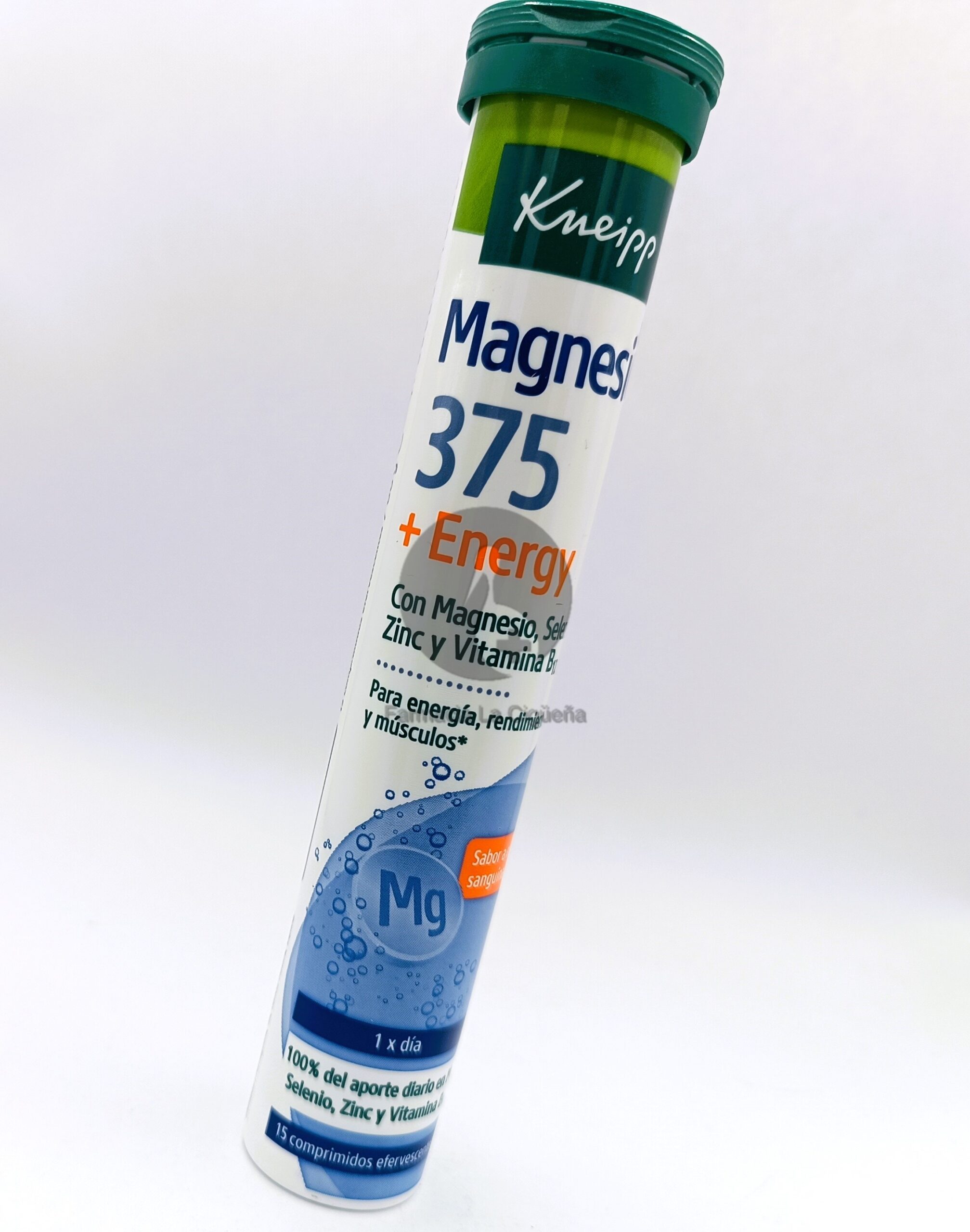 KNEIPP MAGNESIO 375 ENERGY 15 COMPRIMIDOS EFERVESCENTES SABOR NARANJA SANGUINA