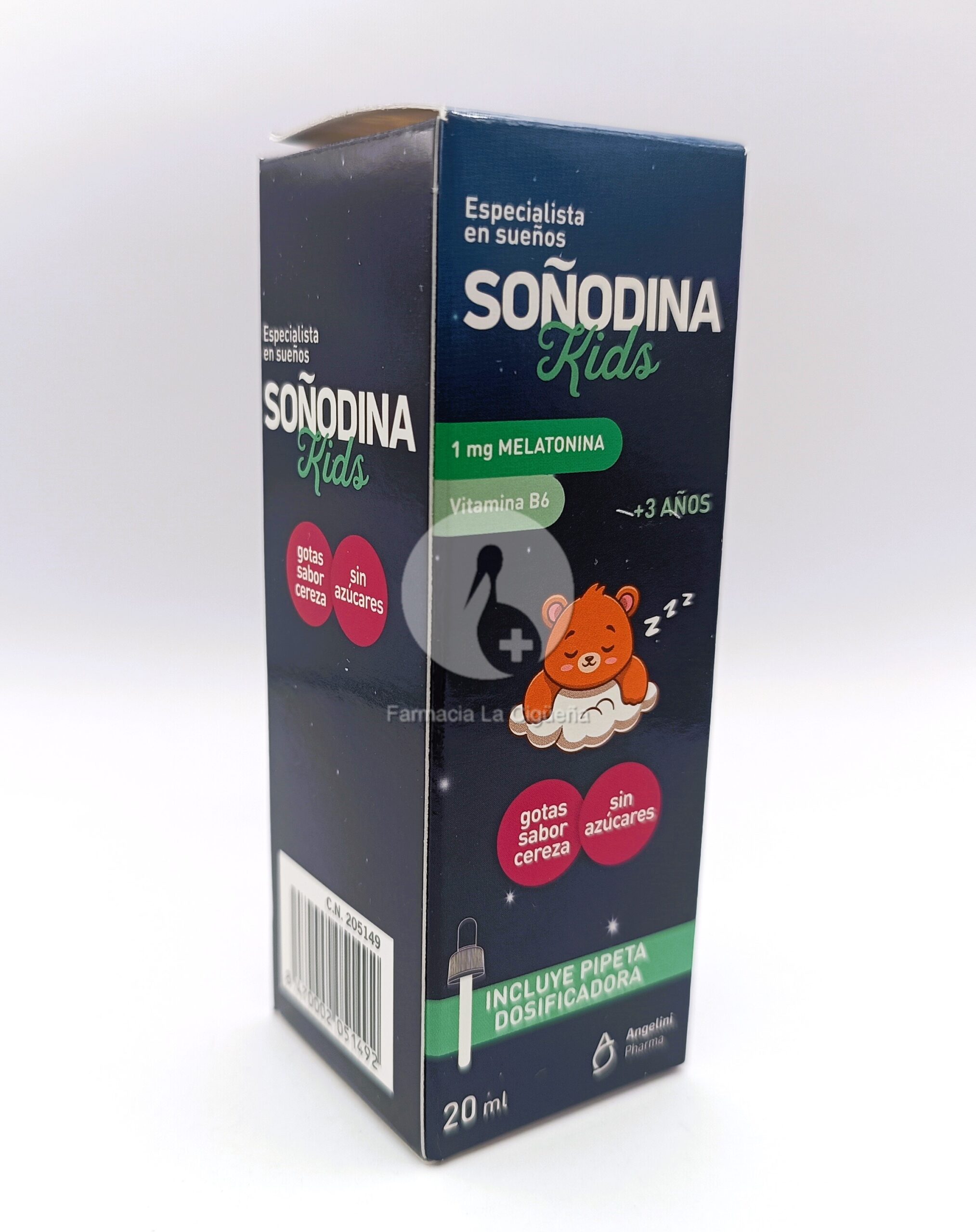 SOÑODINA KIDS 1 FRASCO 20 ML SABOR CEREZA