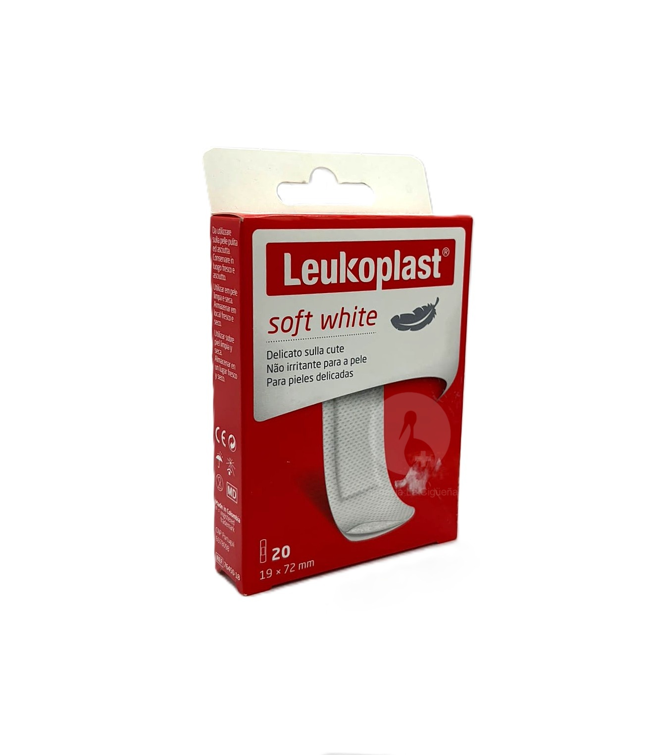 LEUKOPLAST SOFT APOSITO ADHESIVO 20 UNIDADES 72 CM X 19 CM