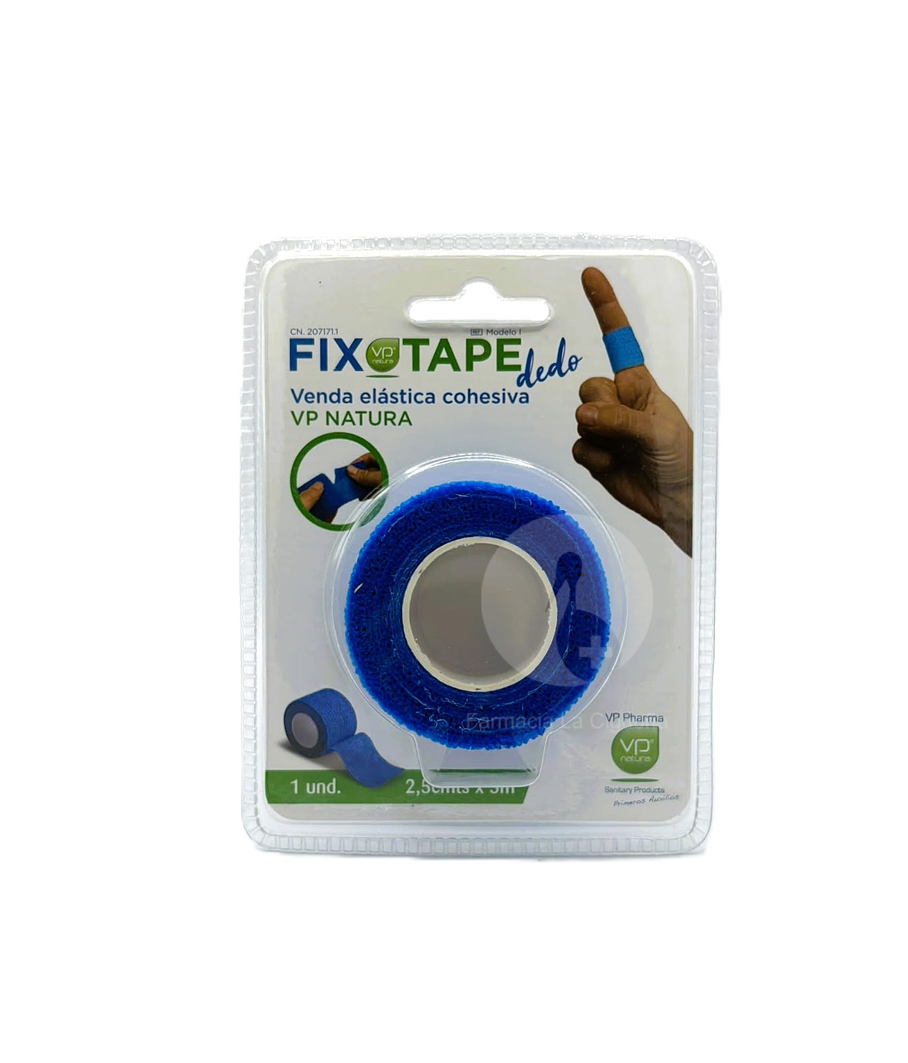 VENDA ELASTICA COHESIVA FIXOTAPE DEDO 1 UNIDAD 5 M X 2,5 CM