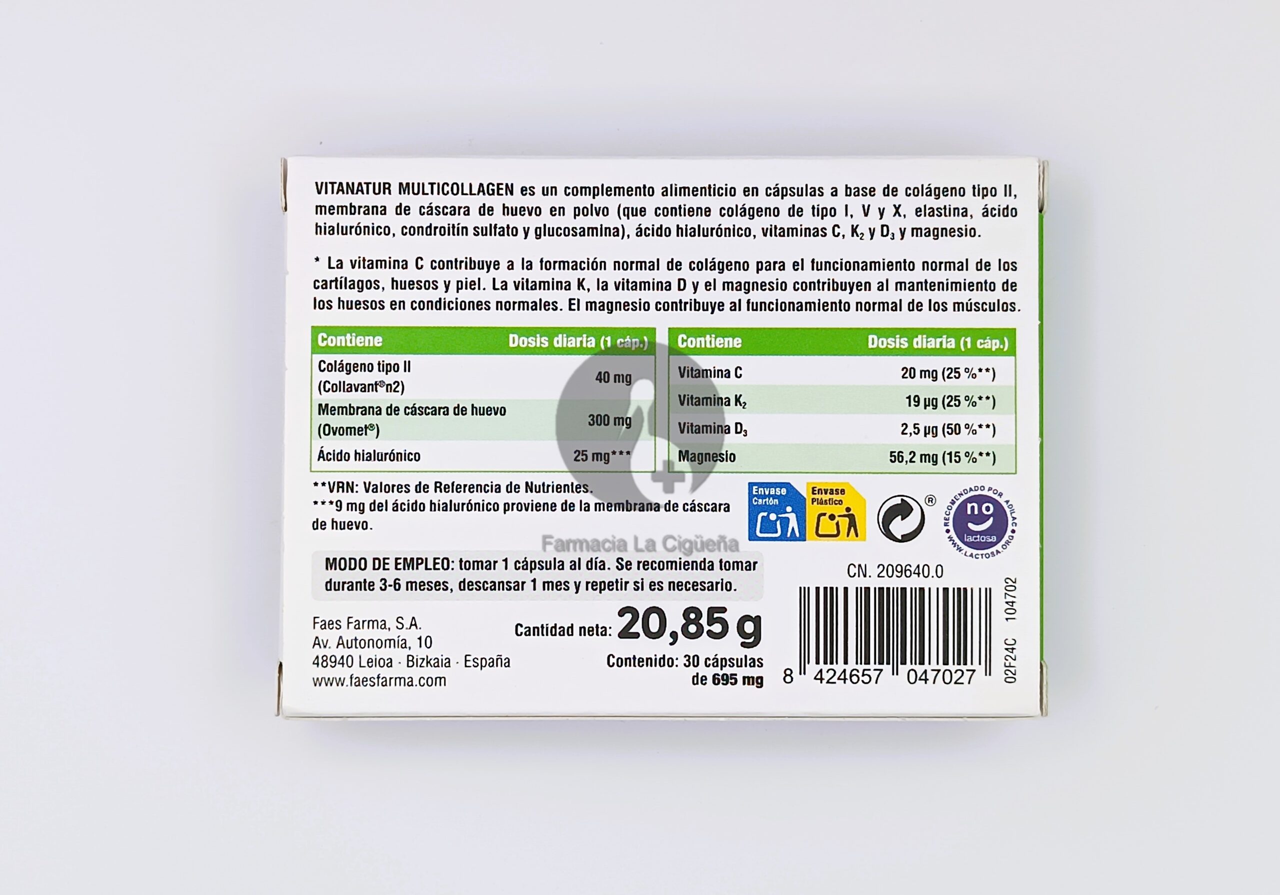 VITANATUR MULTICOLLAGEN 30 CAPSULAS