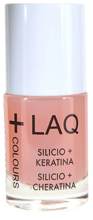 +LAQ COLOURS ESMALTE TRATAMIENTO SILICIO + KERATINA 1 ENVASE 10 ML COLOR 410
