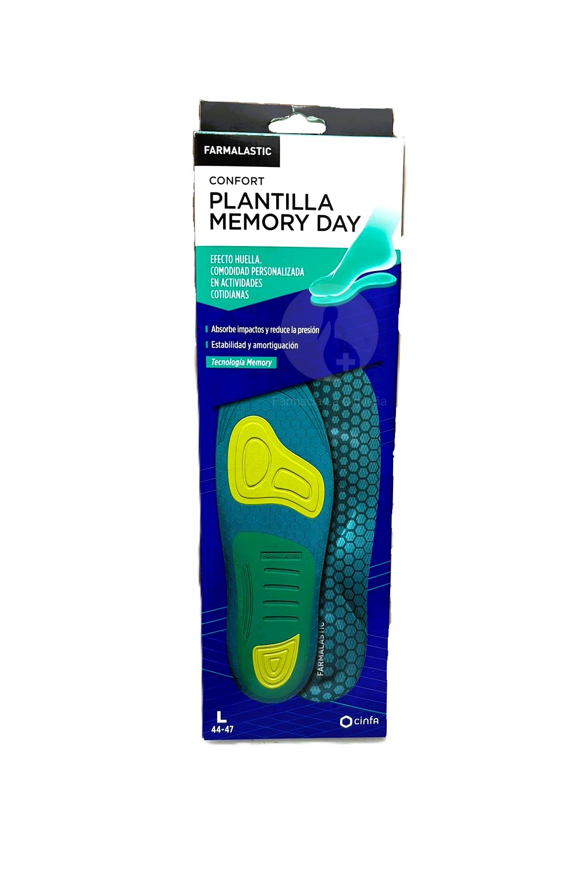 PLANTILLAS FARMALASTIC MEMORY DAY 2 UNIDADES TALLA L
