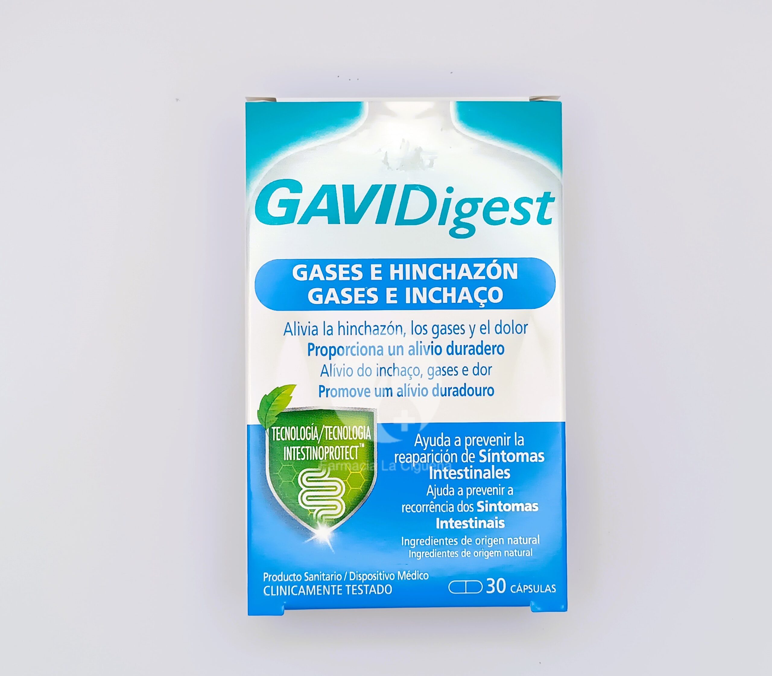 GAVIDIGEST GASES E HINCHAZON 30 CAPSULAS