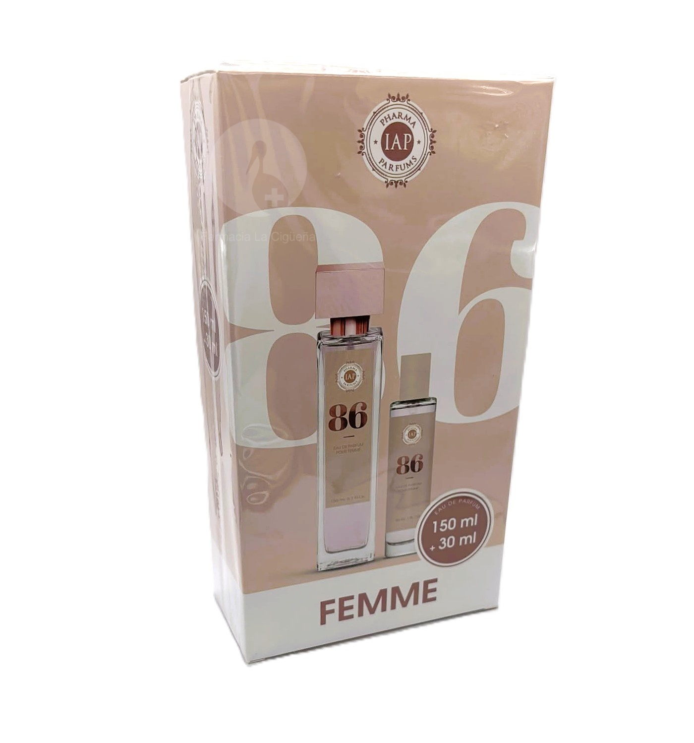 IAP PHARMA EAU DE PARFUM POUR FEMME 1 ENVASE 150 ML + 1 ENVASE 30 ML Nº 86