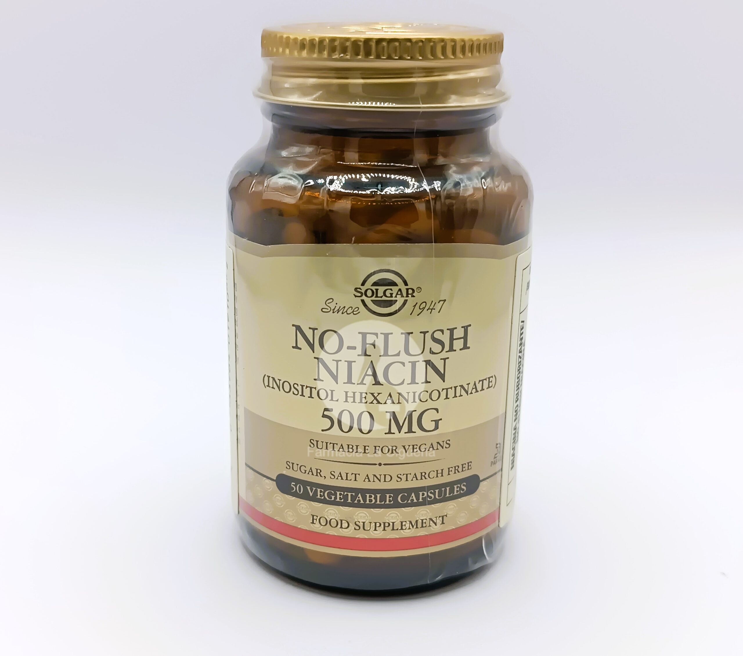 SOLGAR NIACINA NO RUBORIZANTE 500 MG  50CAP