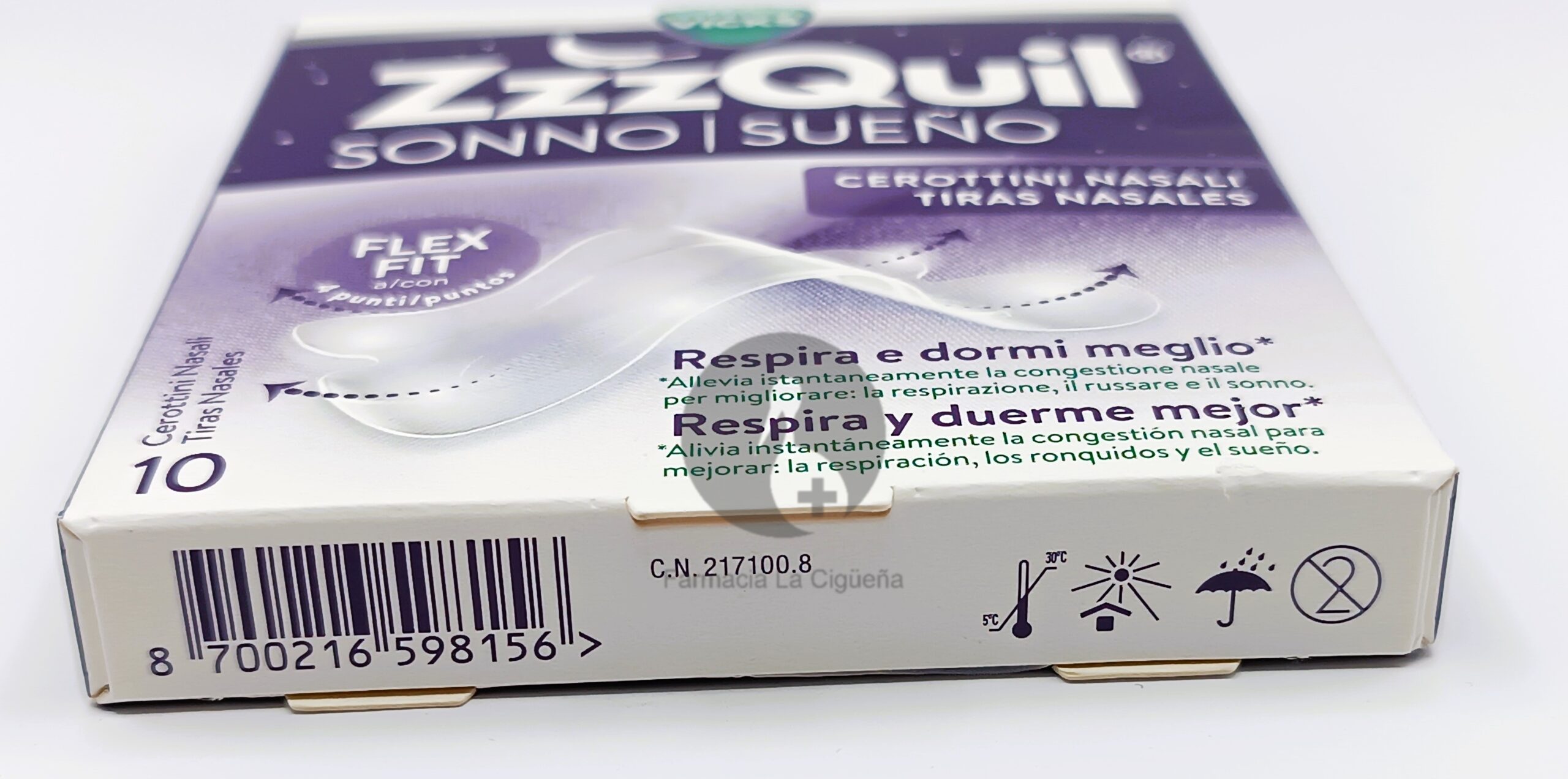 ZZZQUIL SUEÑO 10 TIRAS NASALES