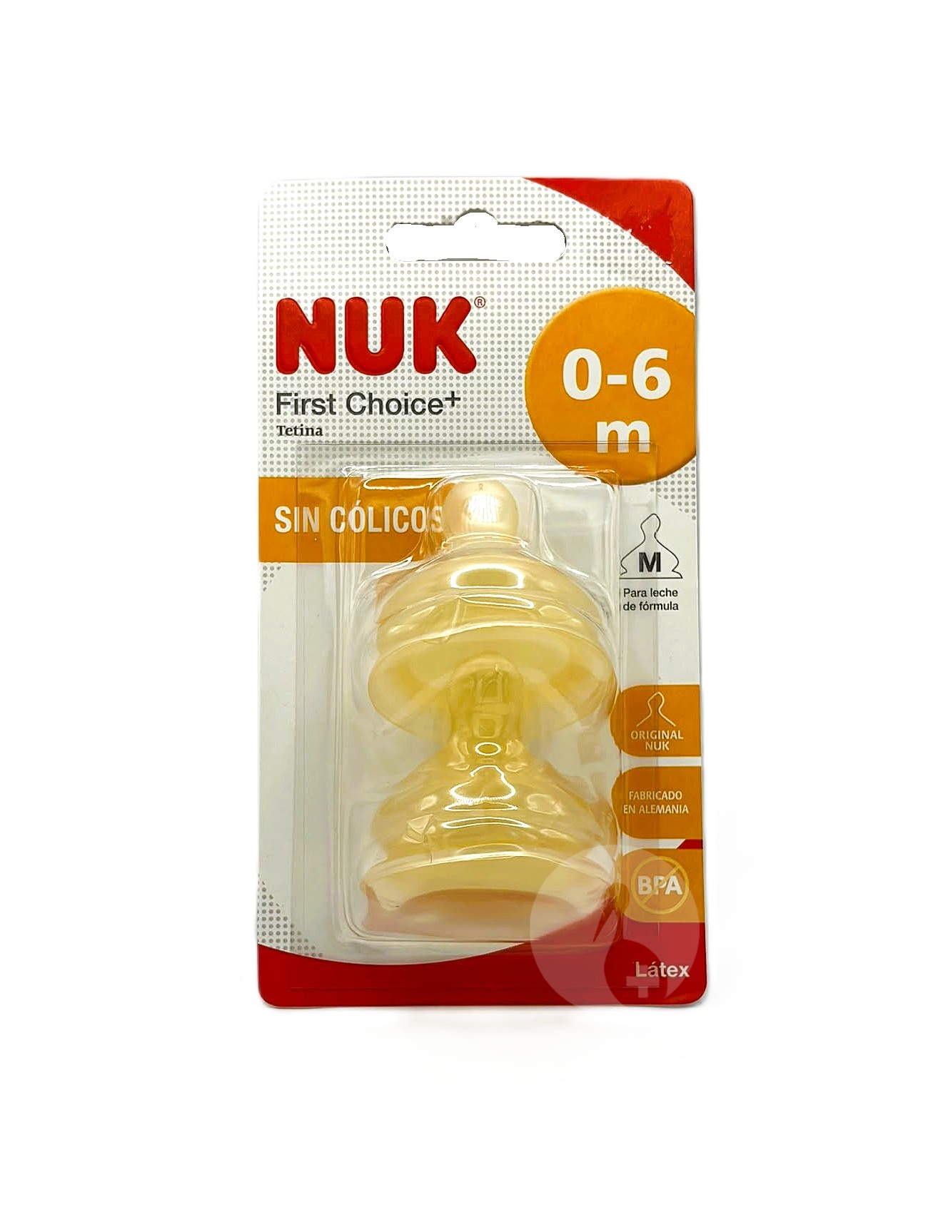 TETINA LATEX ANTICOLICO LECHE NUK FIRST CHOICE TALLA 1 M 2 UNIDADES