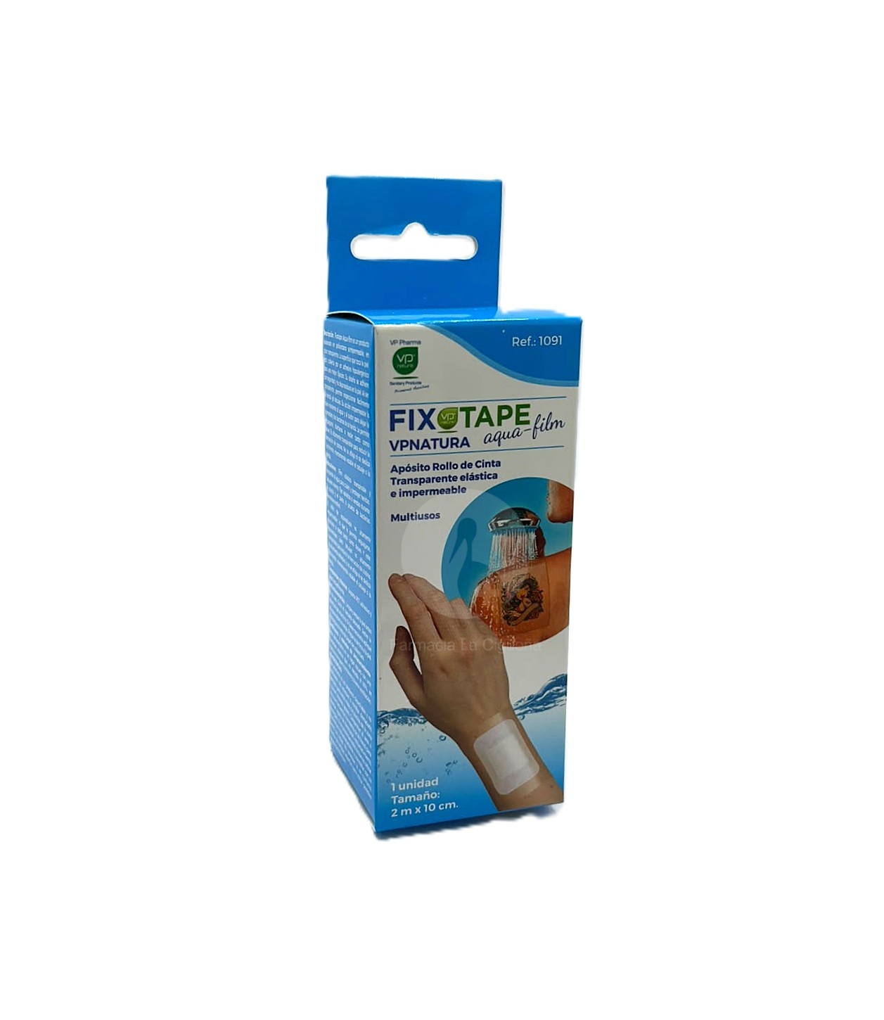 FIXOTAPE AQUA-FILM ROLLO DE CINTA APOSITO ADHESIVO 1 ROLLO 2 M X 10 CM COLOR TRANSPARENTE