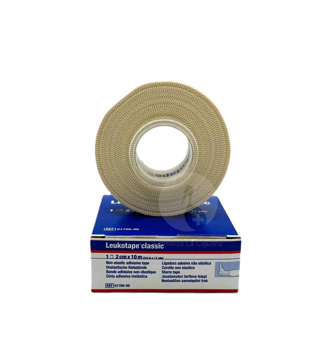 VENDA DE INMOVILIZACION INELASTICA LEUKOTAPE RIGIDA 1 UNIDAD 10 M X 2 CM